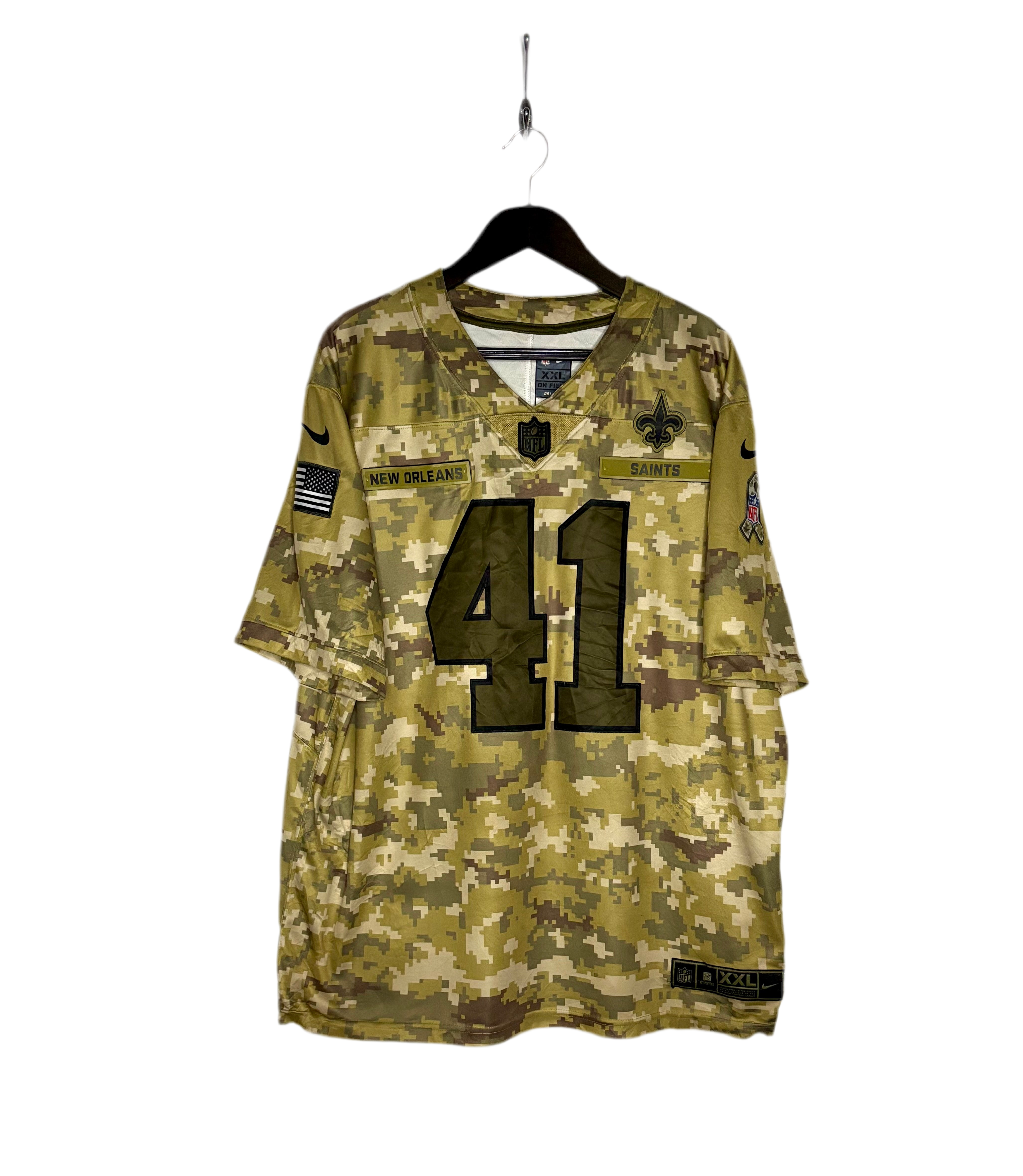 Nike NFL OnField New Orleans Saints Jersey #41 Alvin Kamara Camouflage Größe XXL