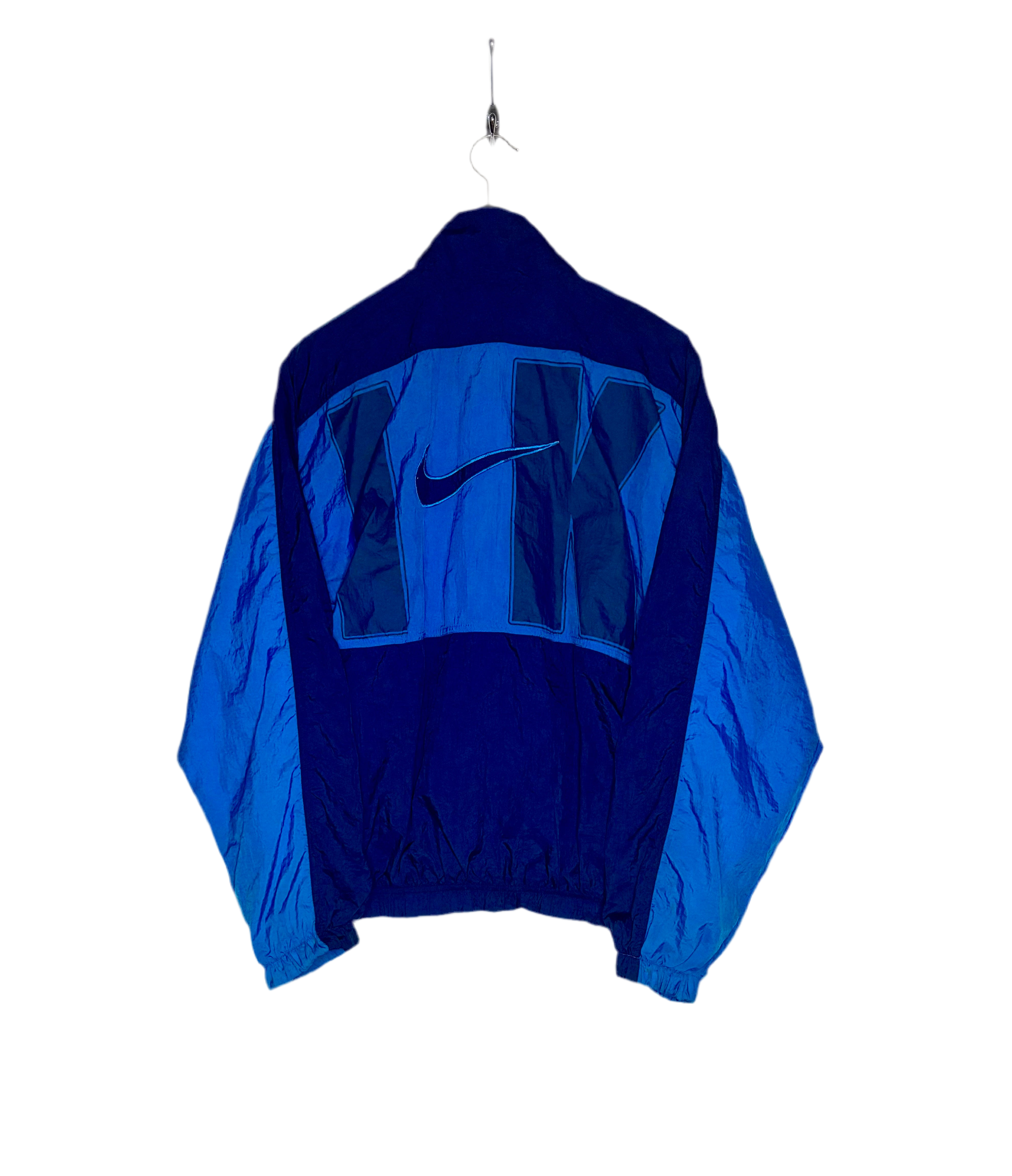 Nike Vintage Track Jacket Logo Print Back Blau Größe M