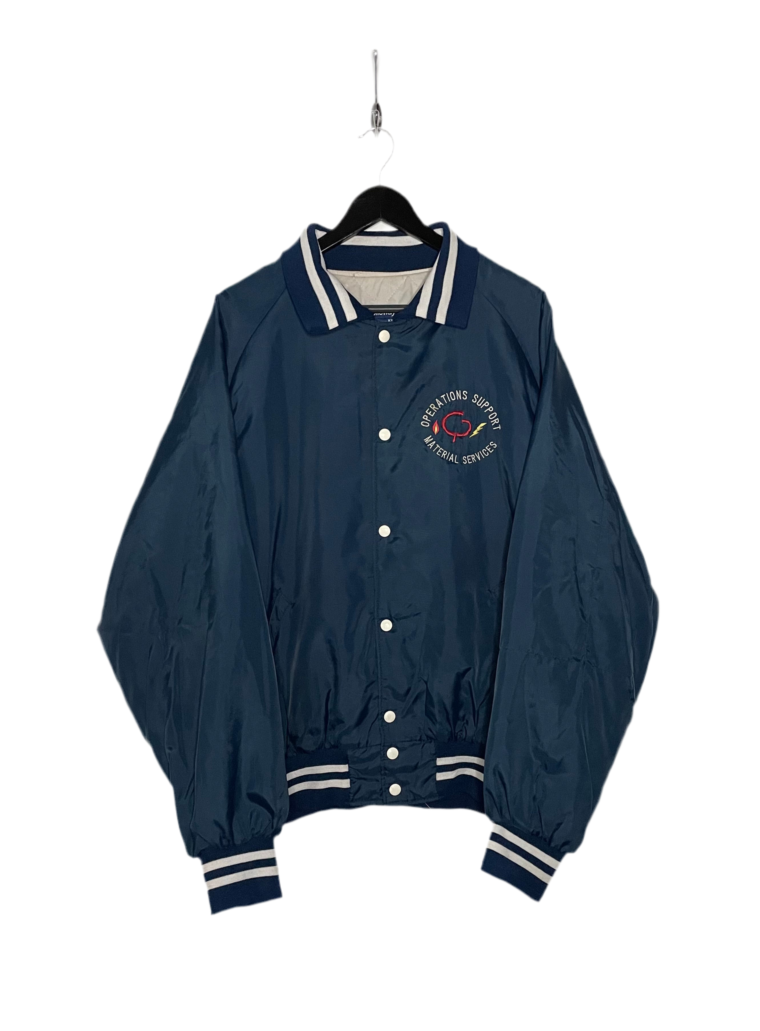 Holloway Vintage Baseball Jacke Blau Größe 3XL