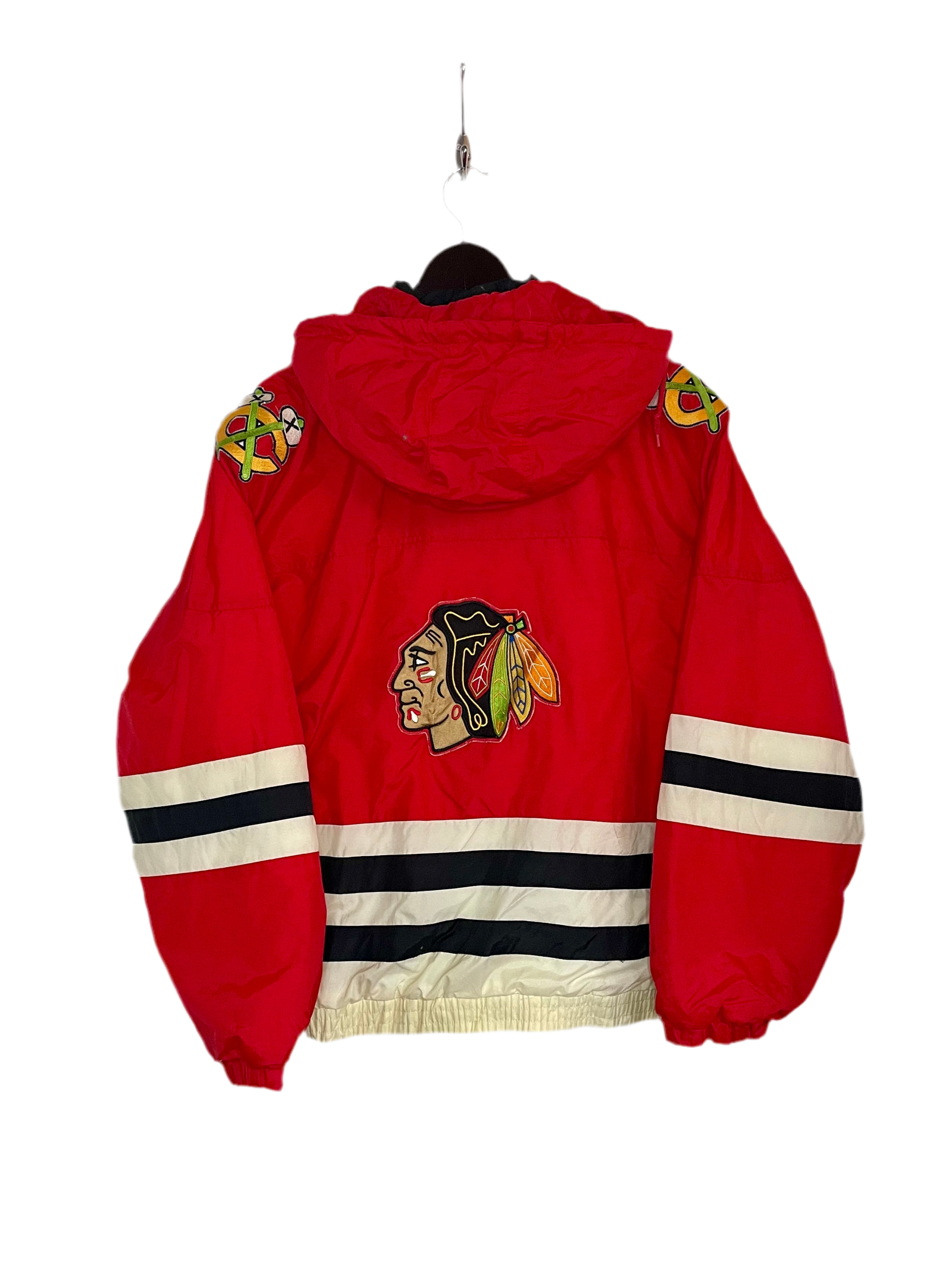 APEX NHL 90th Windbreaker Chicago Blackhawks Rot Größe XL Damen