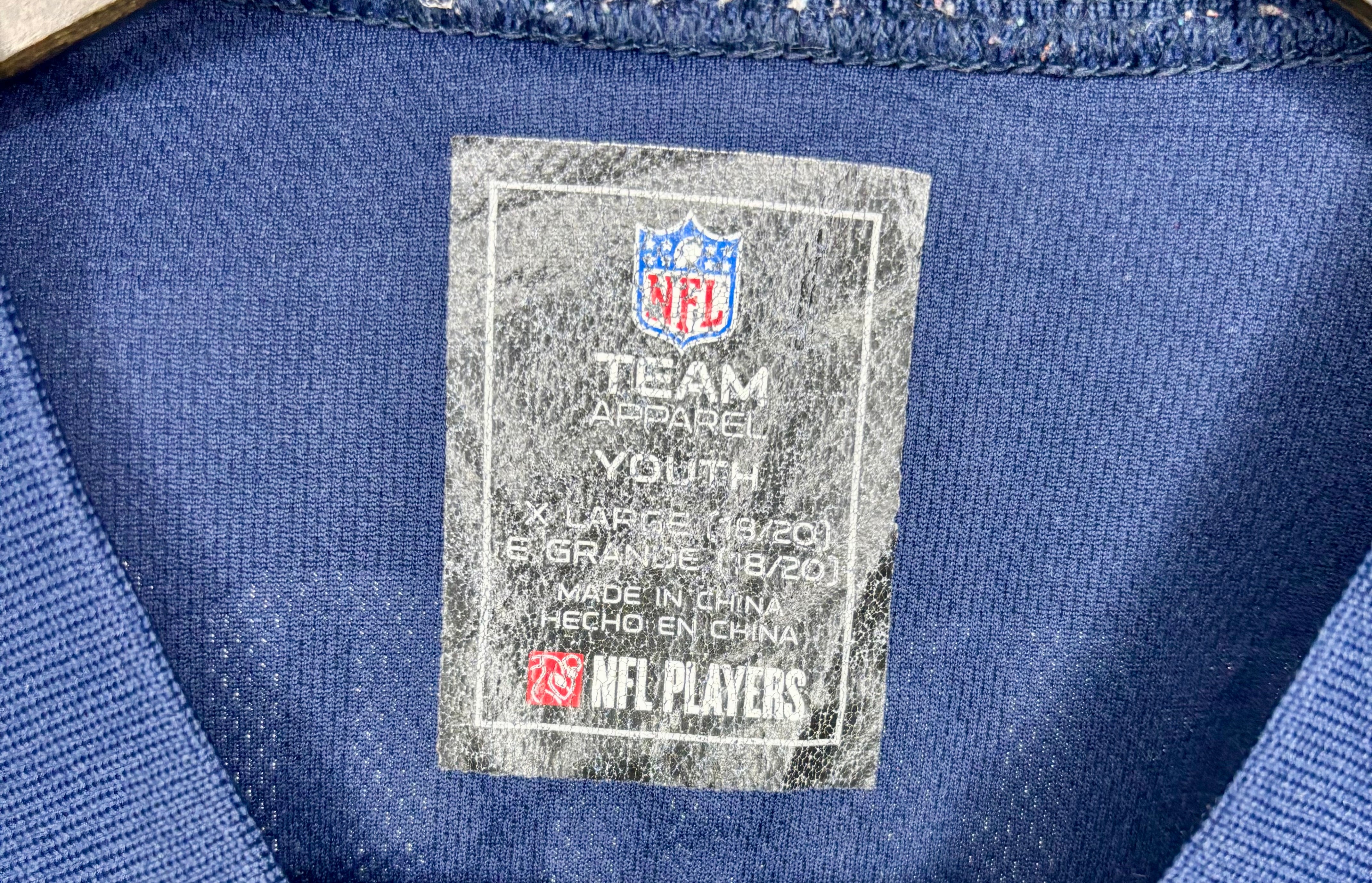 NFL New England Patriots Jersey #12 Tom Brady Blau Größe XL Kinder