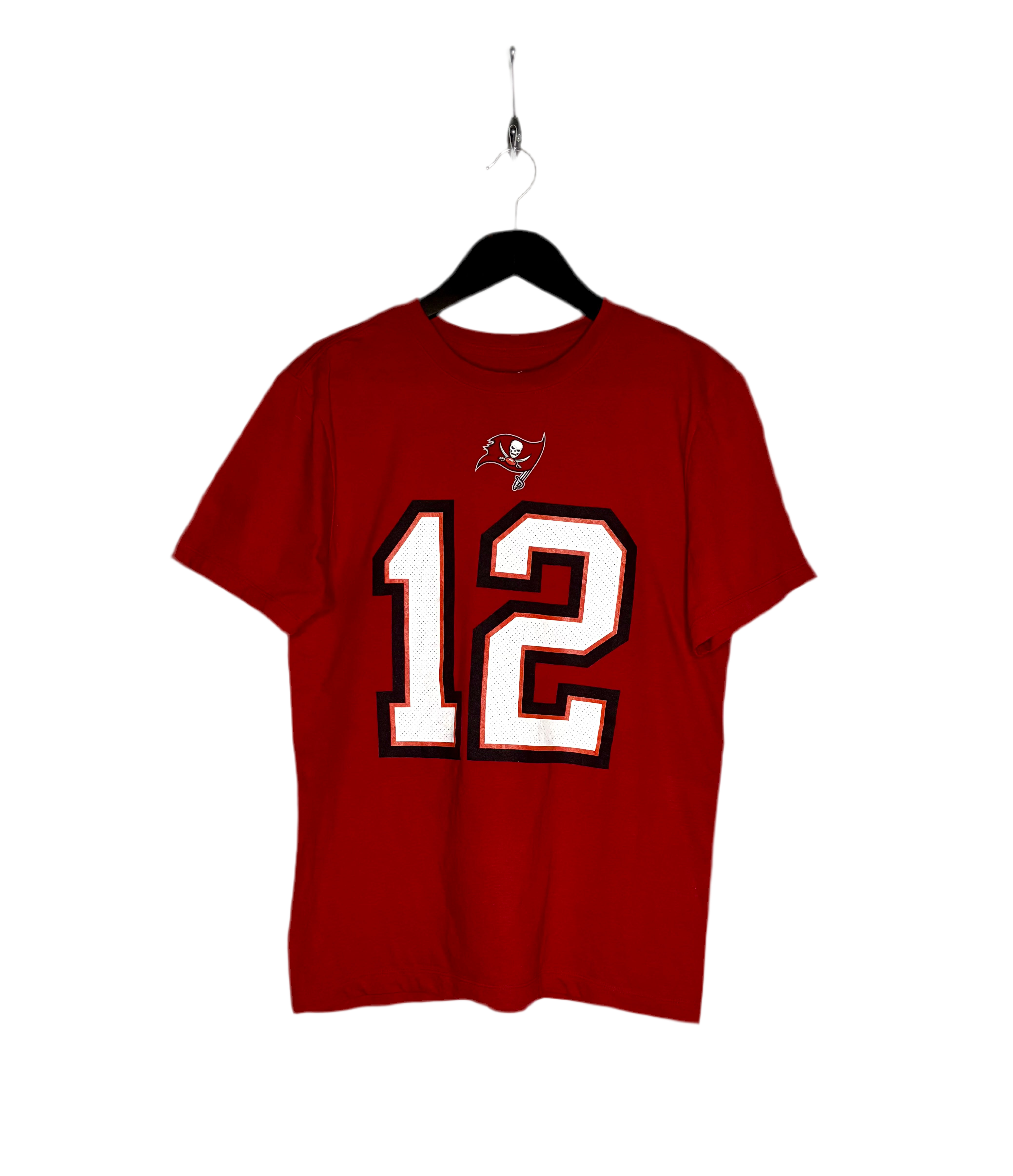 Nike NFL Tampa Bay Buccaneers T-Shirt #12 Tom Brady Rot Größe S
