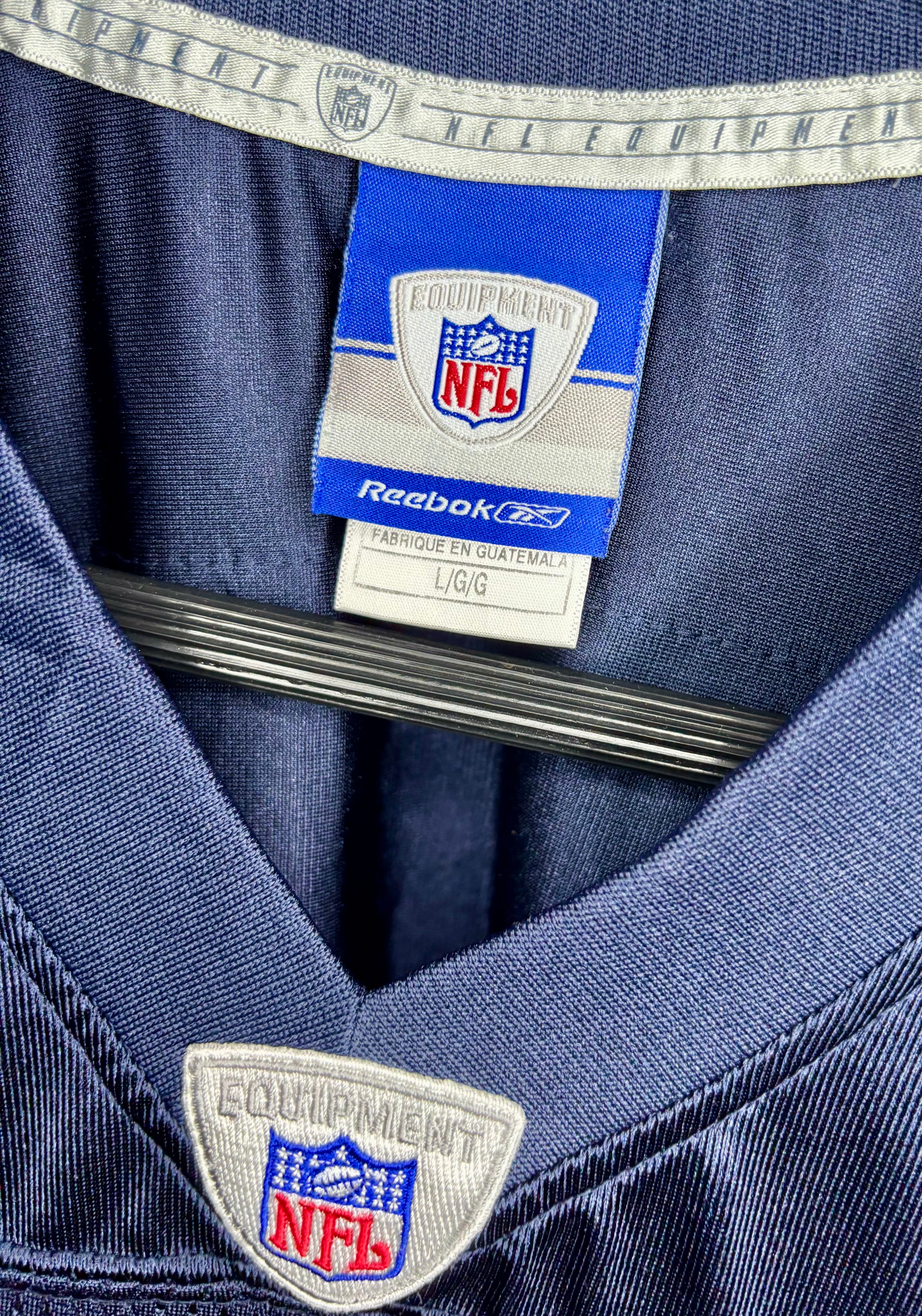 Reebok NFL Vintage Chicago Bears Jersey #87 Muhsin Muhammad Blau Größe L