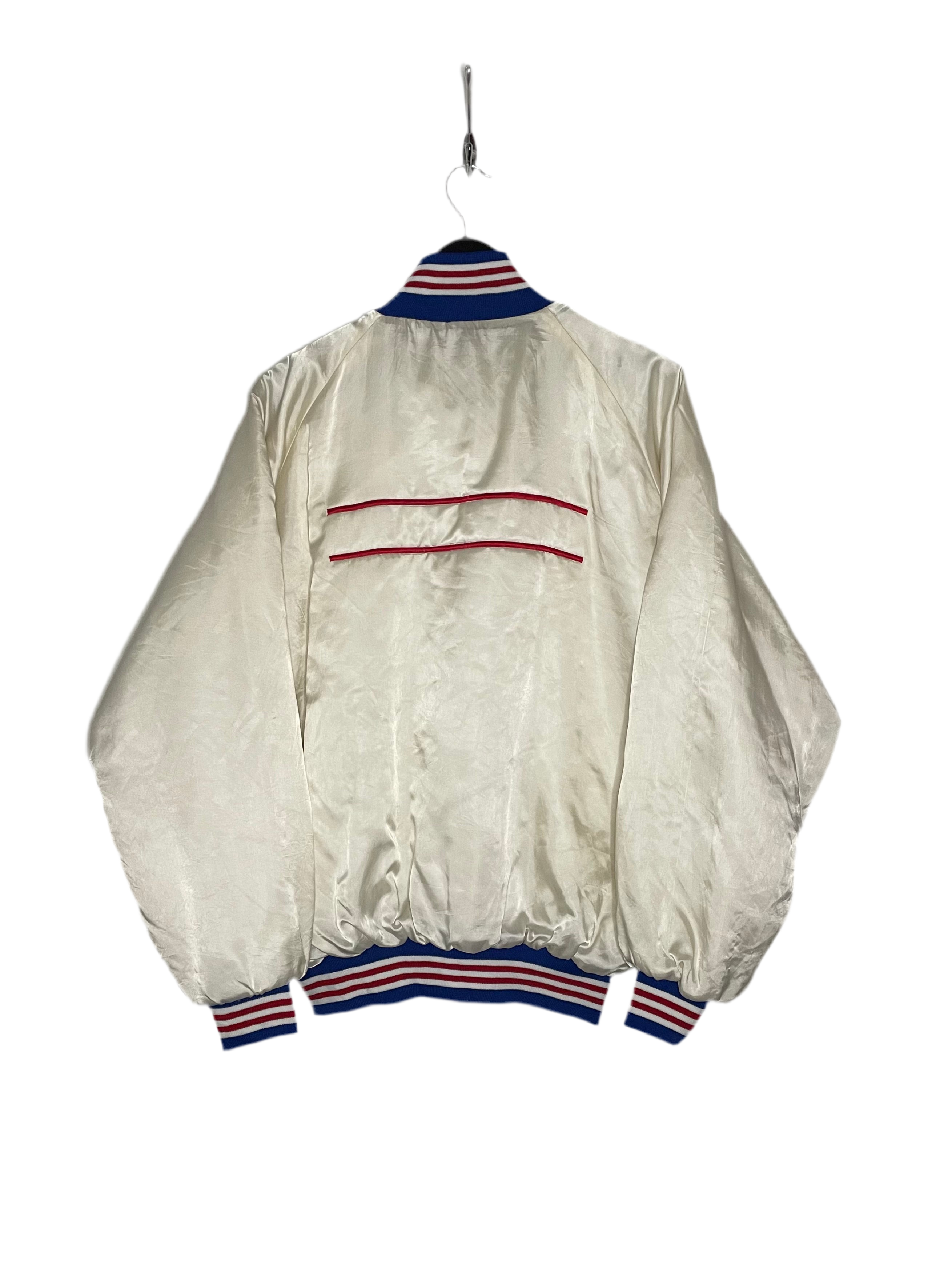 Go Sportswear Vintage Baseball Jacke Weiß Größe L