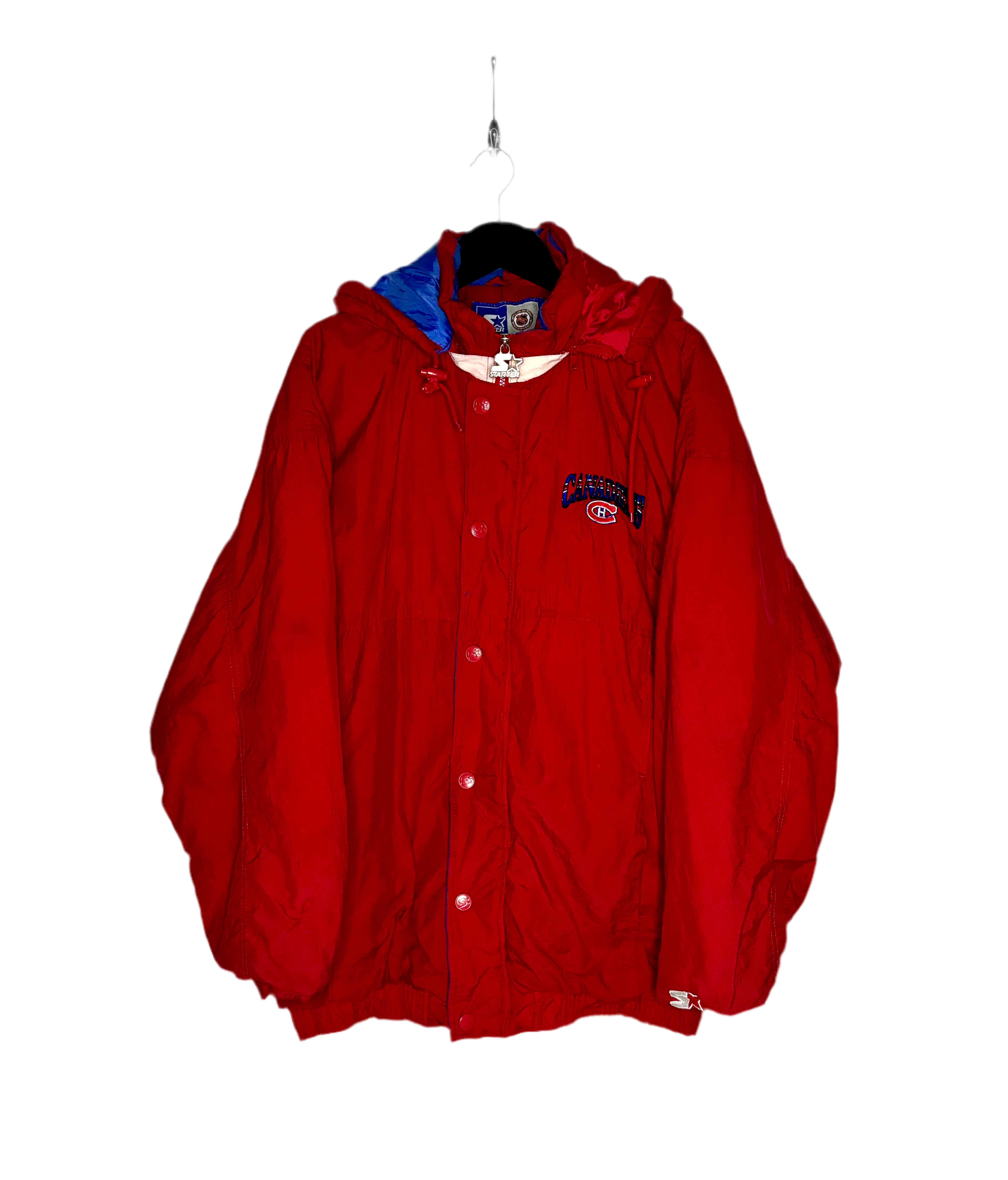 Starter NHL Vintage Montreal Canadiens Winterjacke Rot Größe XL