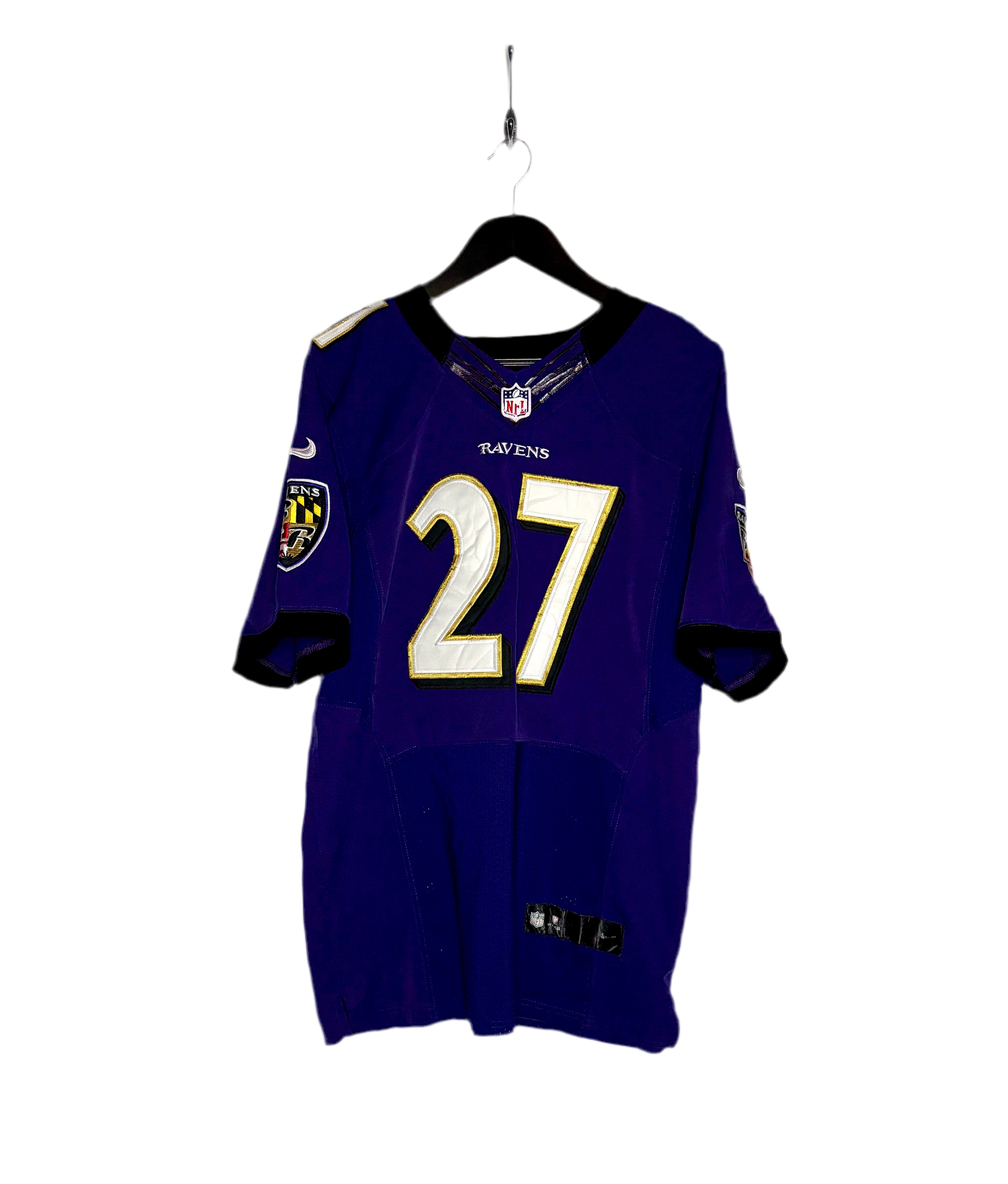 Nike NFL Baltimore Ravens Jersey #27 Ray Rice Lila Größe M