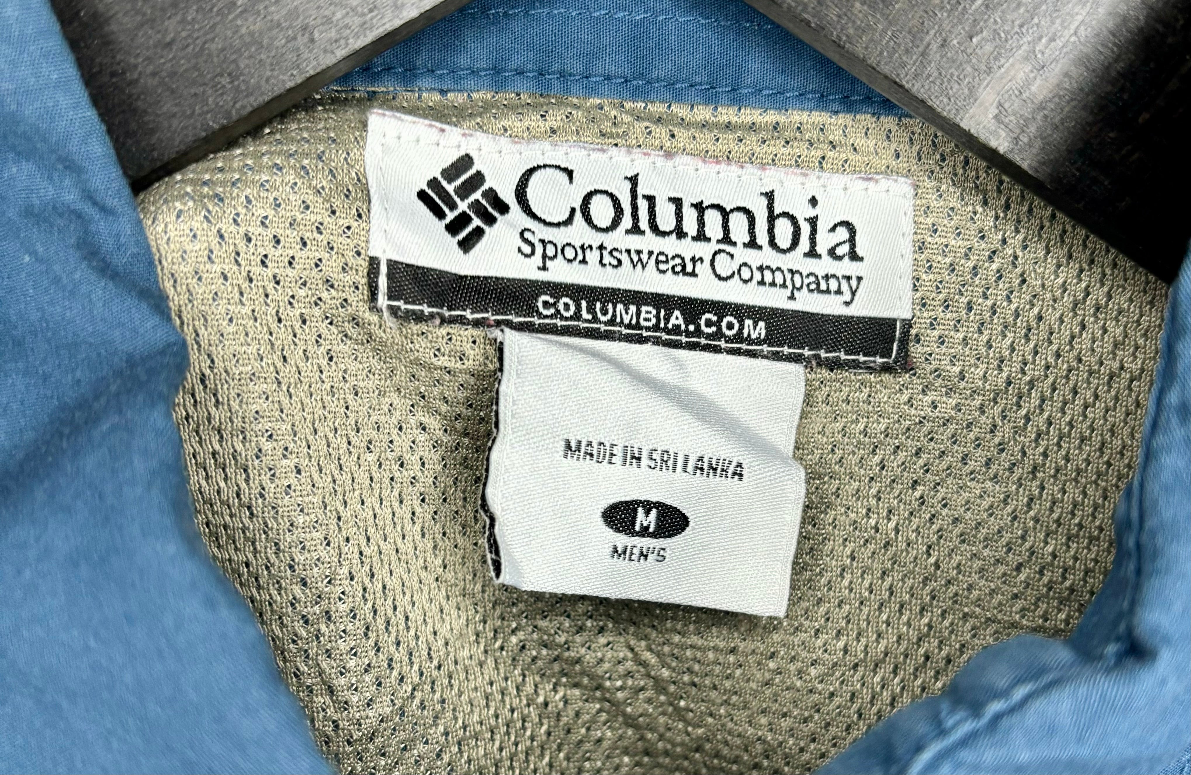 Columbia Vintage Hemd Blau Größe M