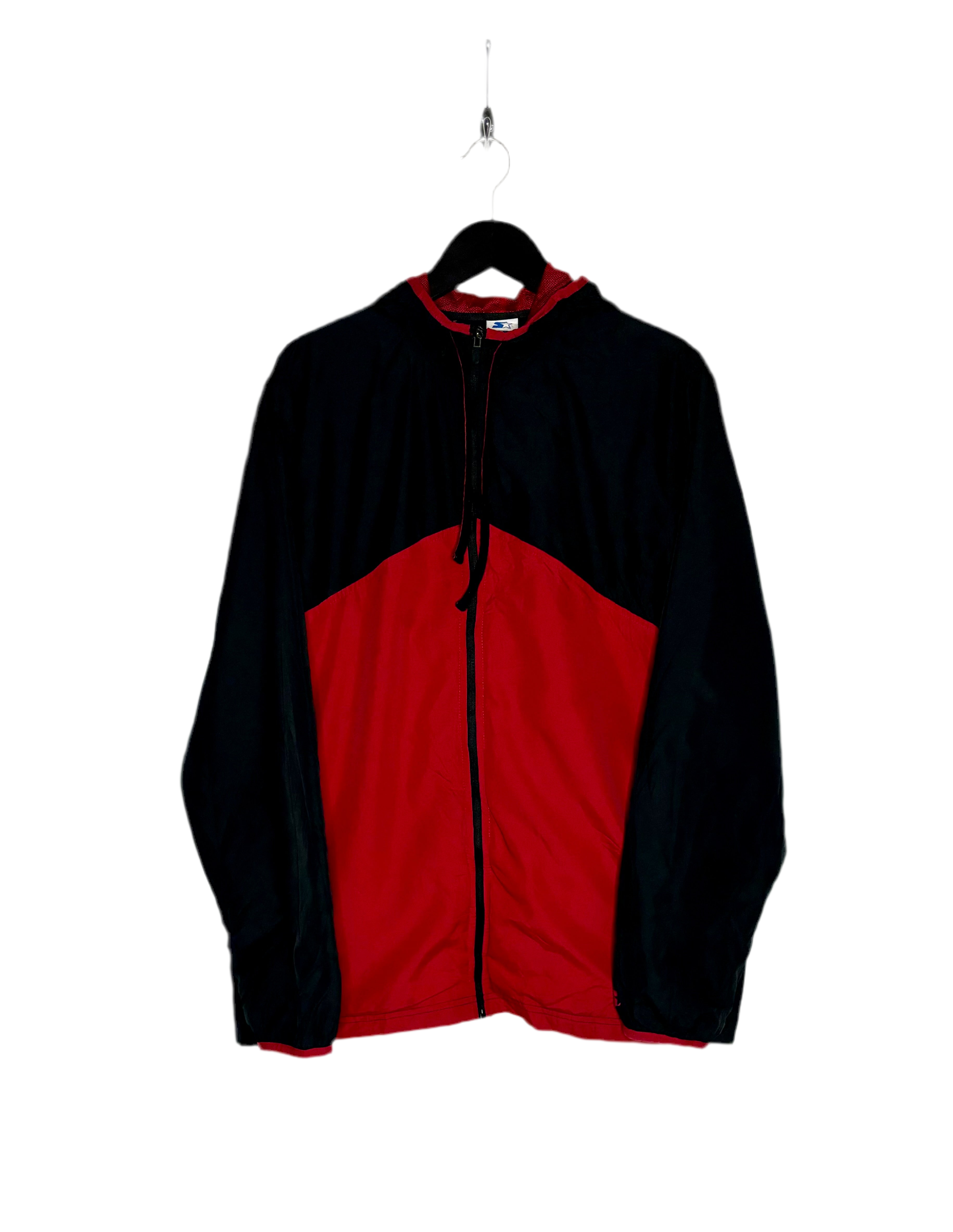 Starter Vintage Trainingsjacke Rot/Schwarz Größe XL
