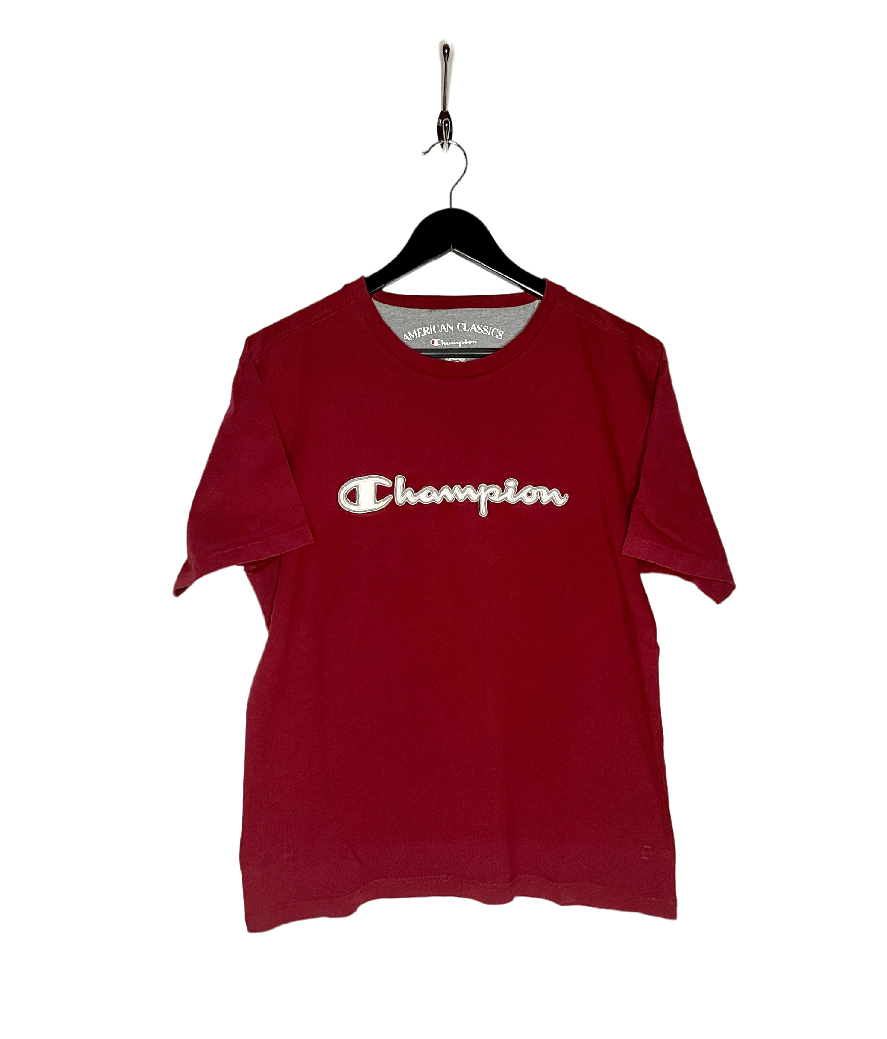 Champion Camiseta Vintage Bordada Rojo Talla S