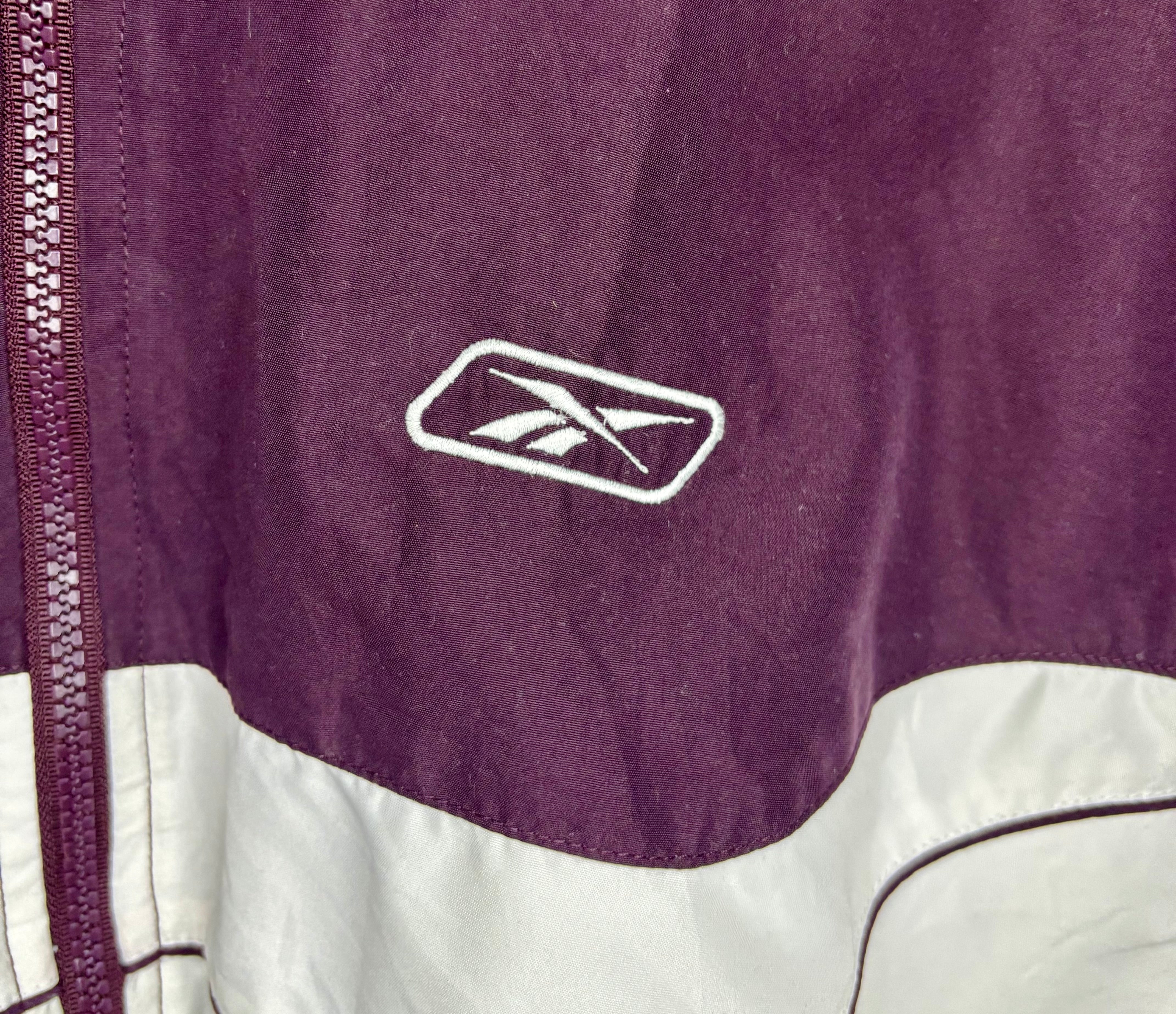Reebok Vintage VOS Sports Track Jacket Schwarz/Weiß Größe XL