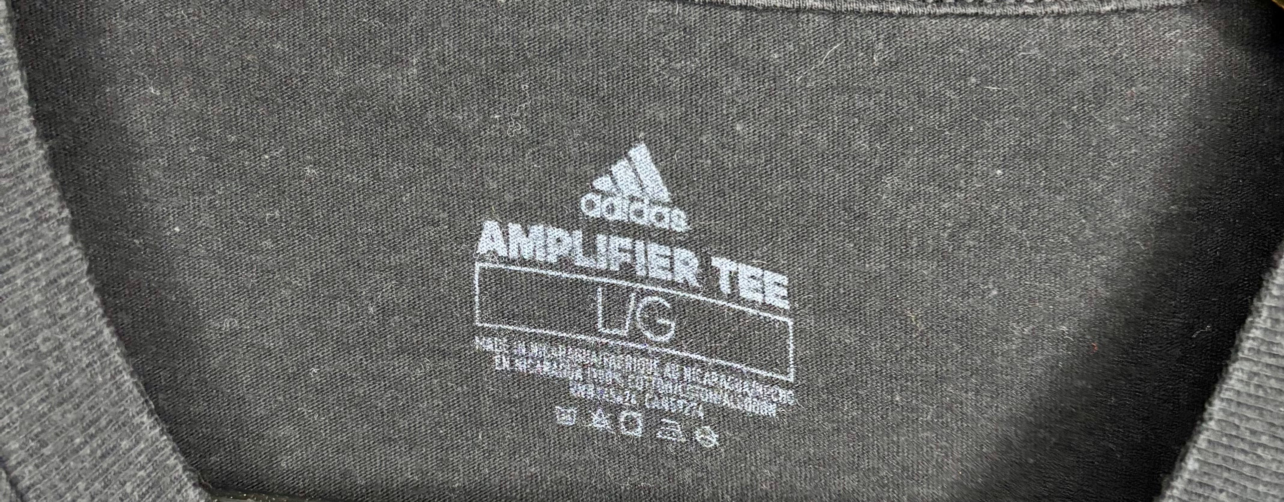 Adidas Amplifier Tee Box Logo T-Shirt Schwarz Größe L