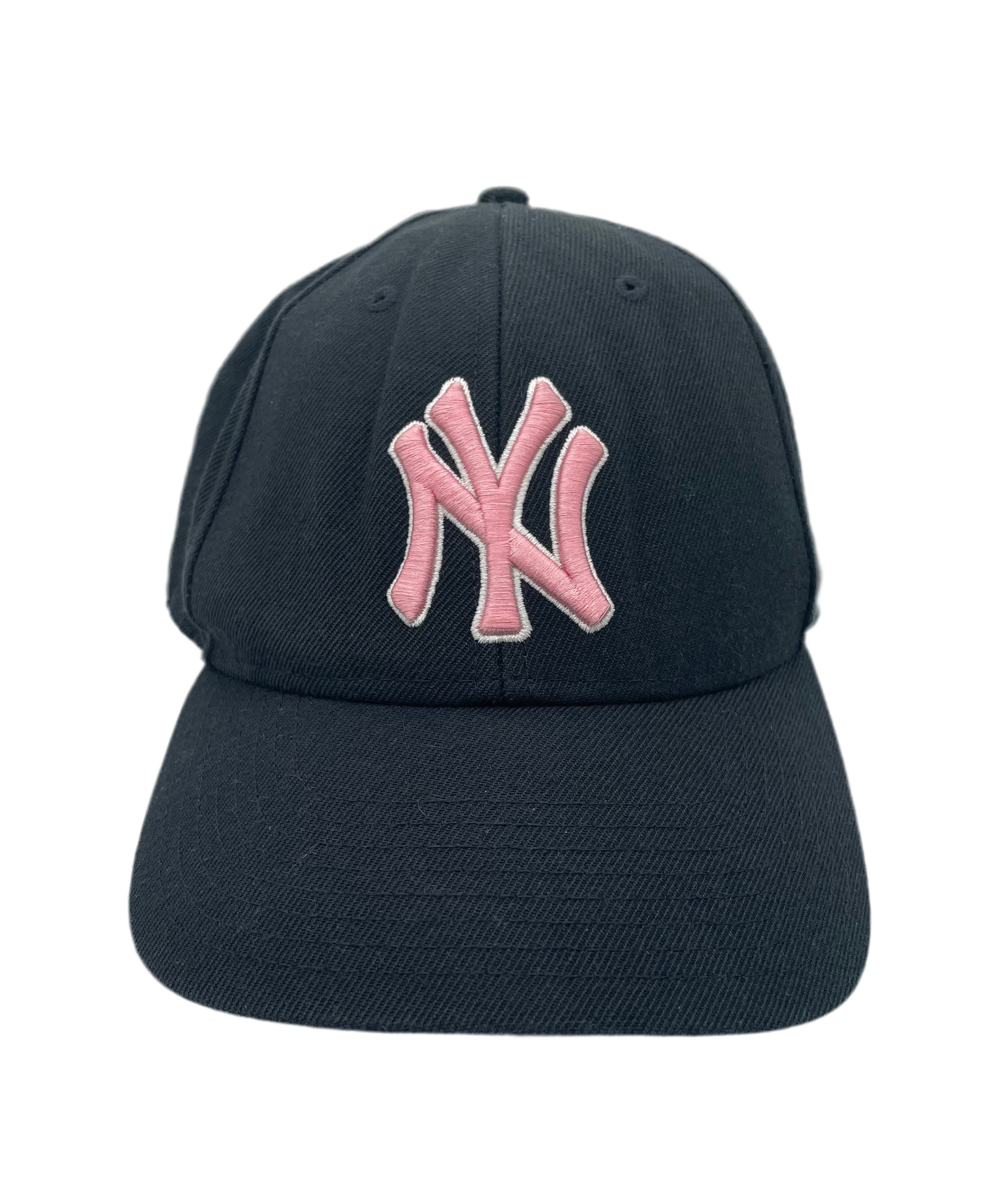 ´47Brand New York Yankees Strapback Schwarz Rosa One Size