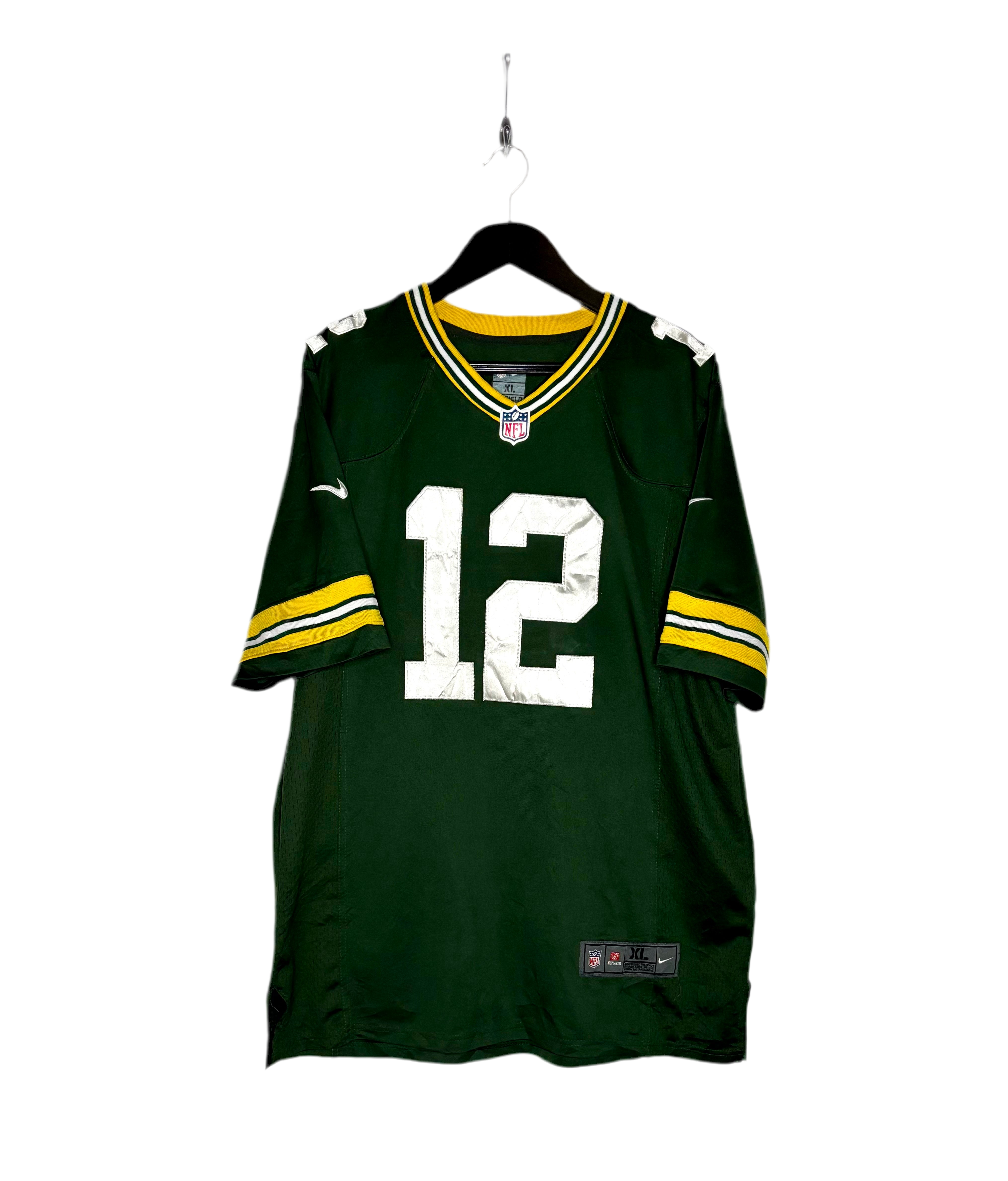 Nike NFL OnField Green Bay Packers Jersey #12 Aaron Rodgers Grün Größe XL