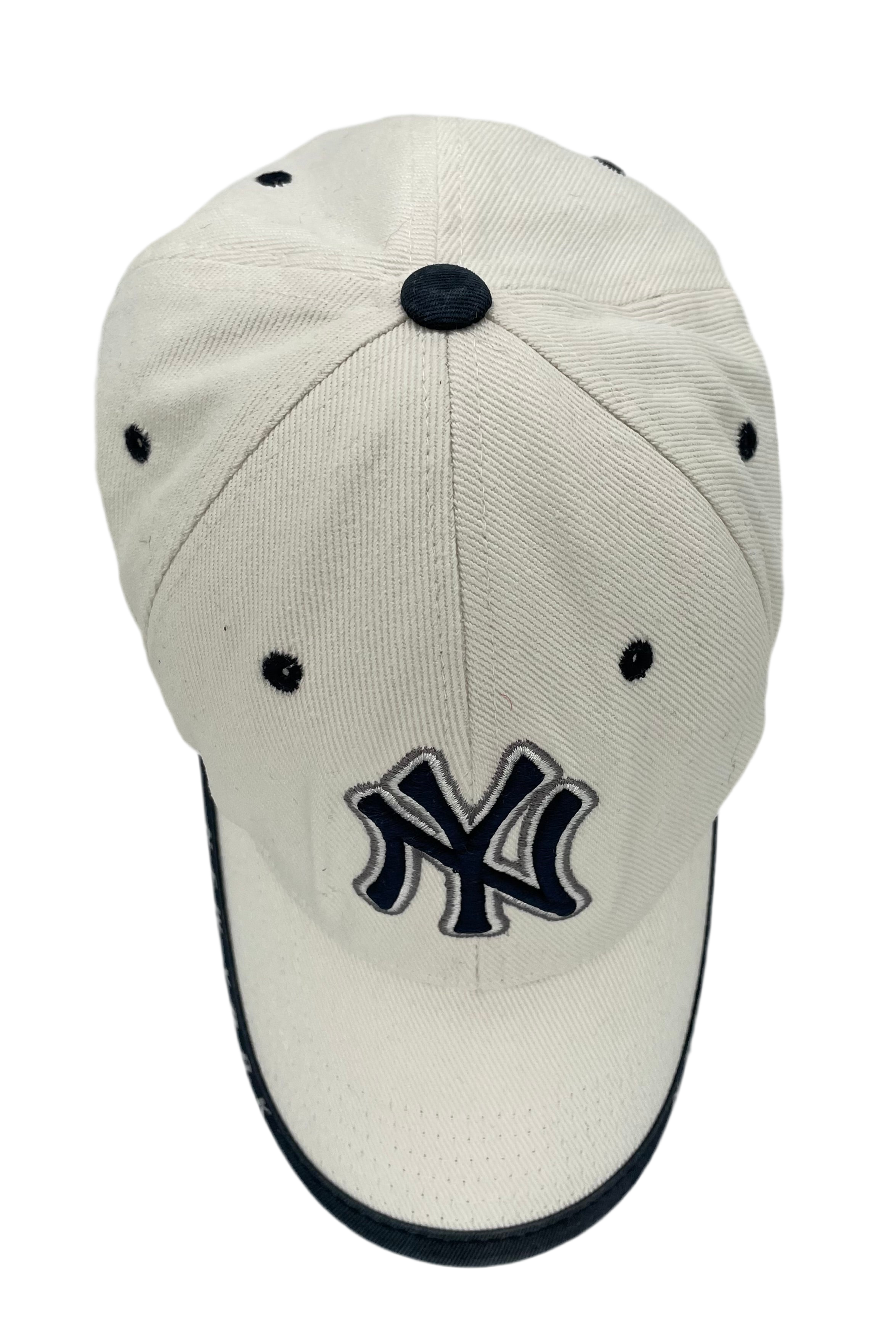 New York Yankees Strapback Weiß/Blau One Size