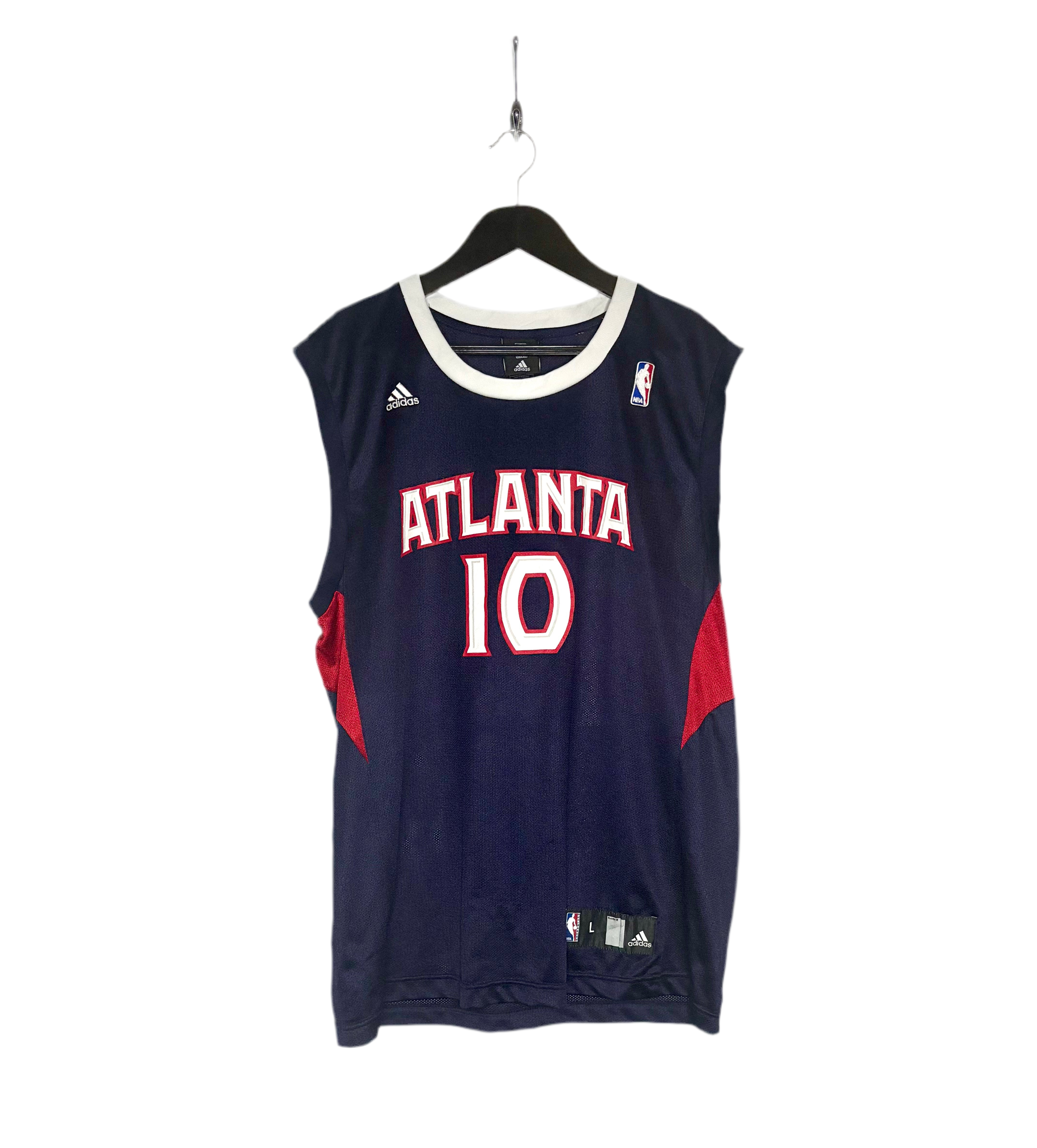Adidas NBA Atlanta Hawks Jersey #10 Mike Bibby Blau Größe L