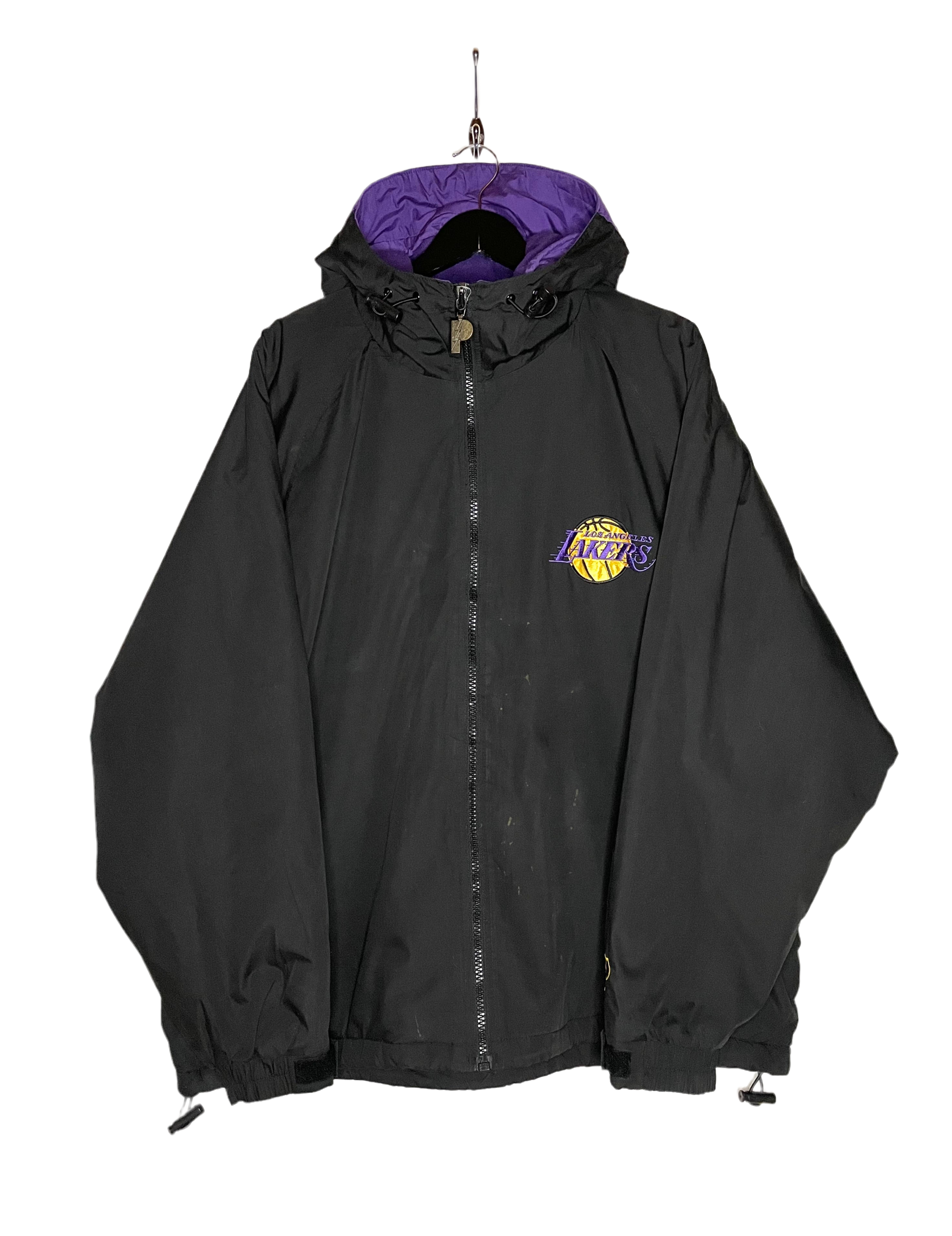 Pro Player Vintage Winterjacke LA Lakers Schwarz Größe XL
