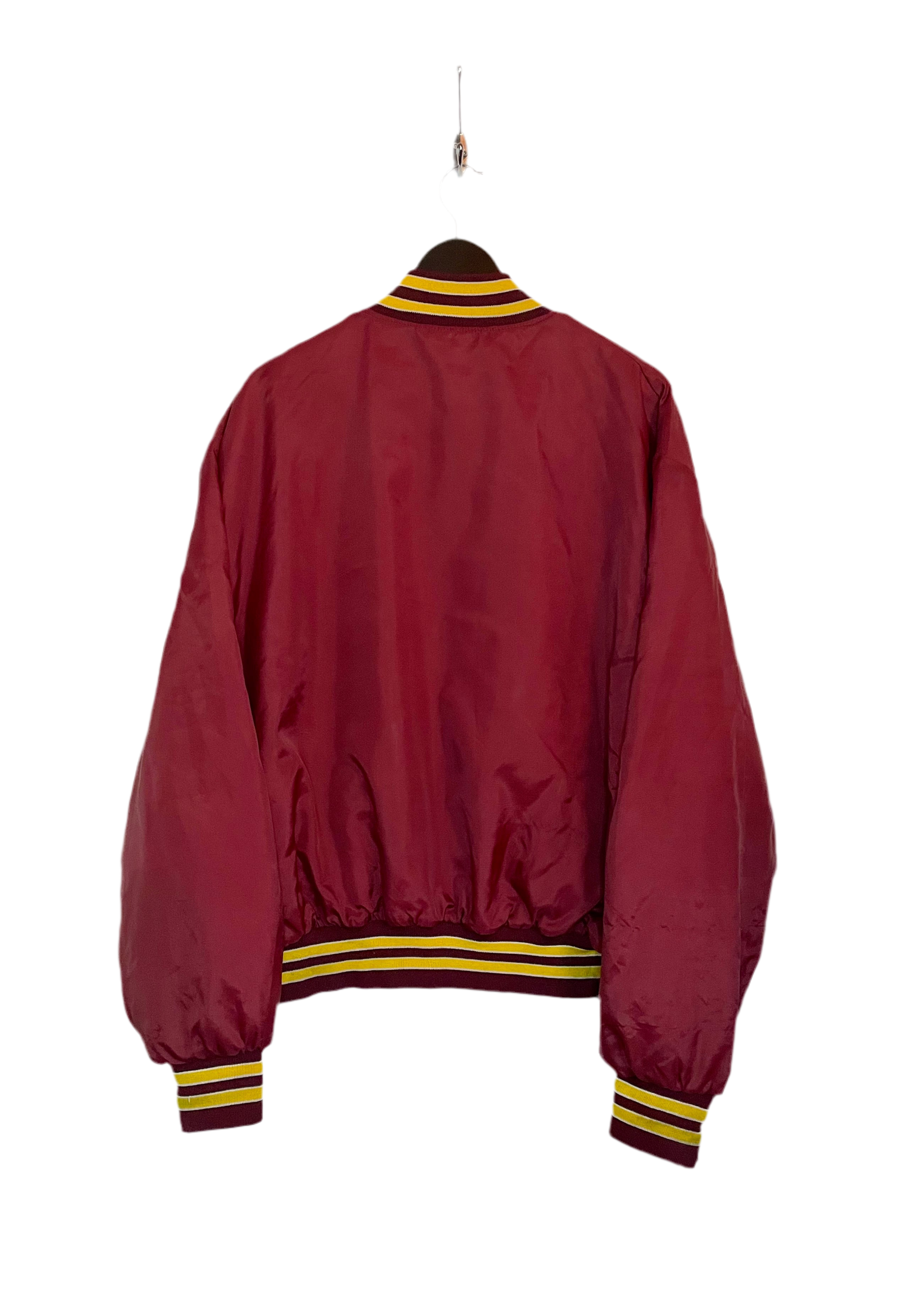 Holloway Vintage Baseball Jacke Weinrot Größe XXL