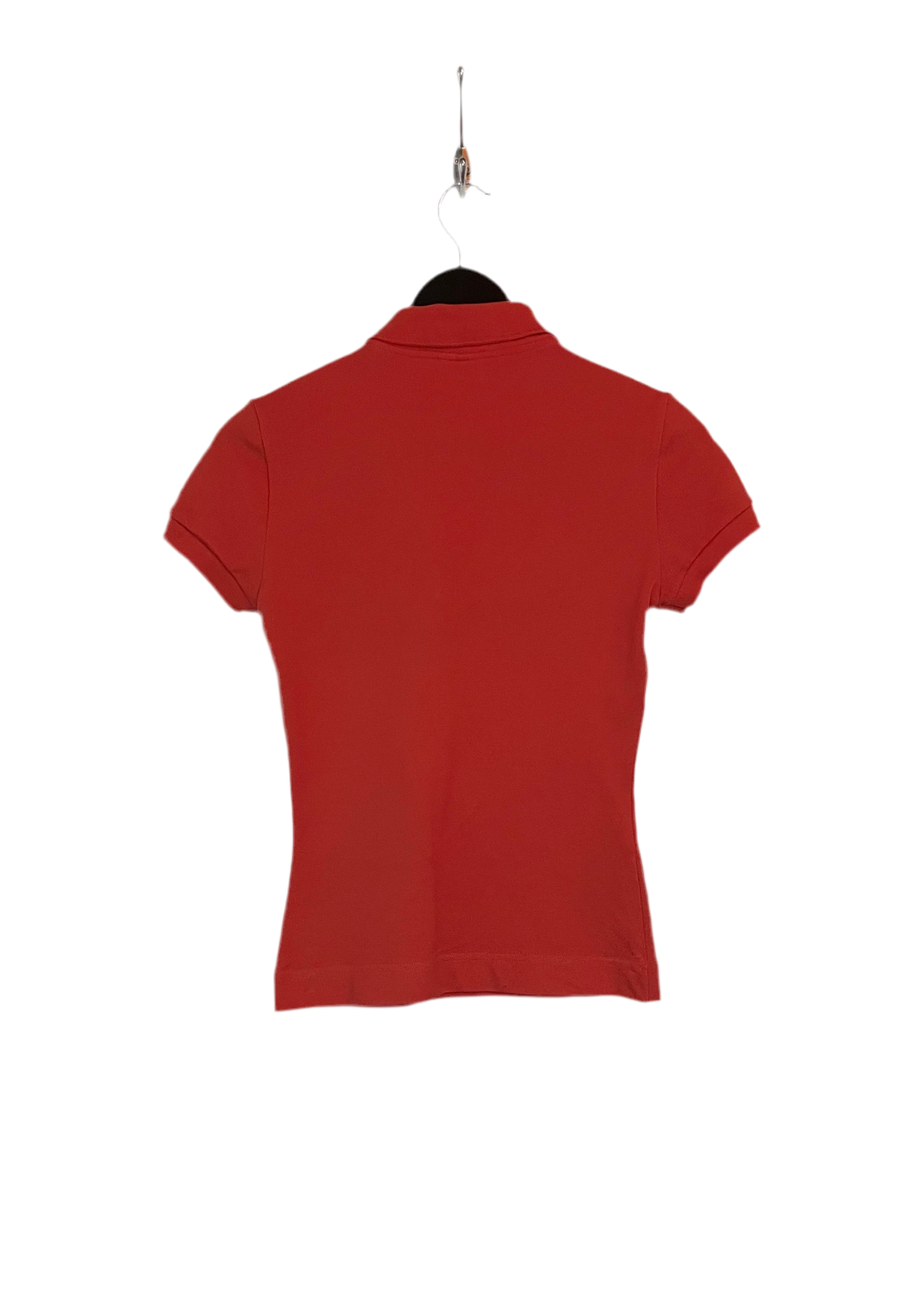 Lacoste Poloshirt Lachs Größe S Damen