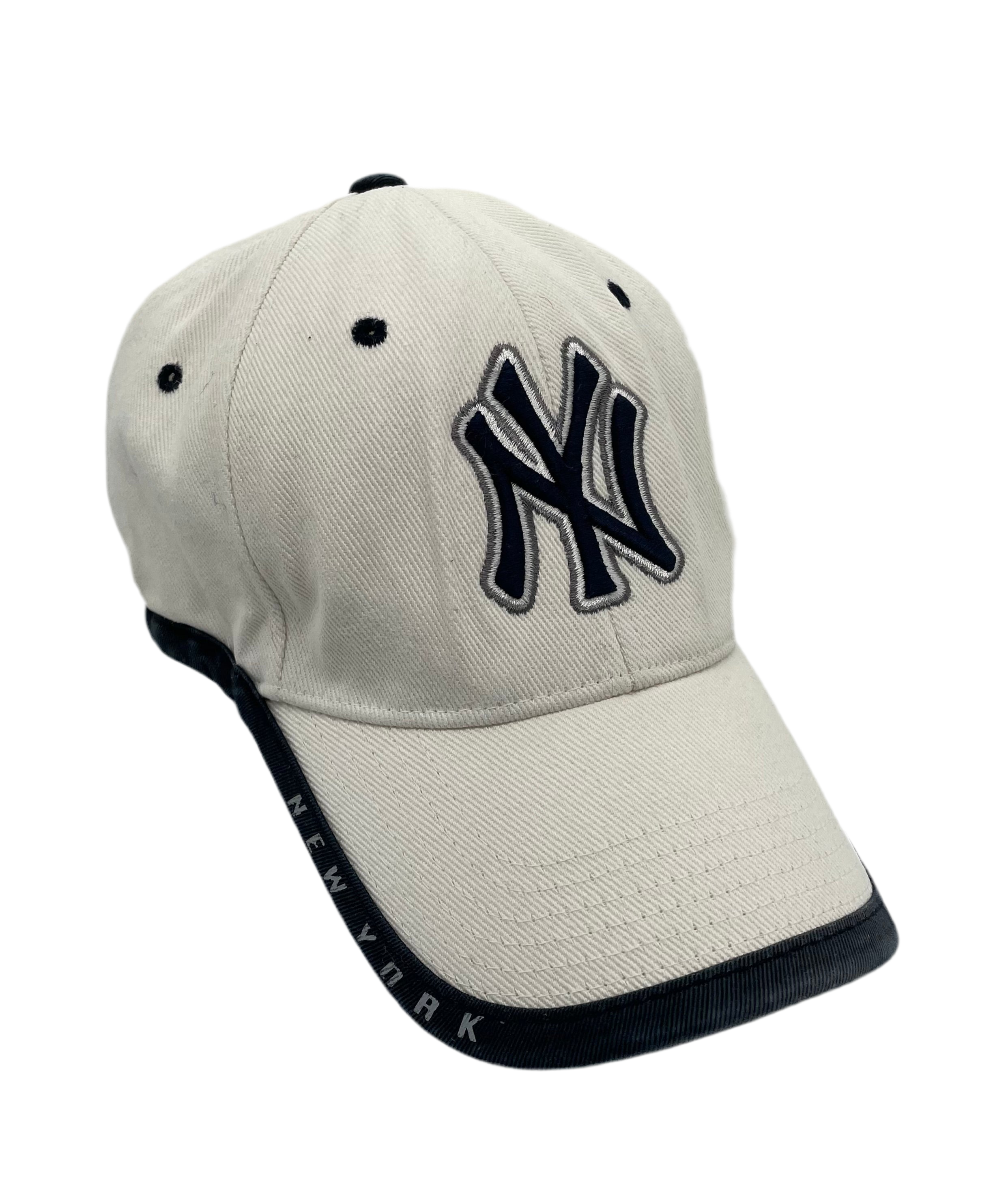 New York Yankees Strapback Weiß/Blau One Size