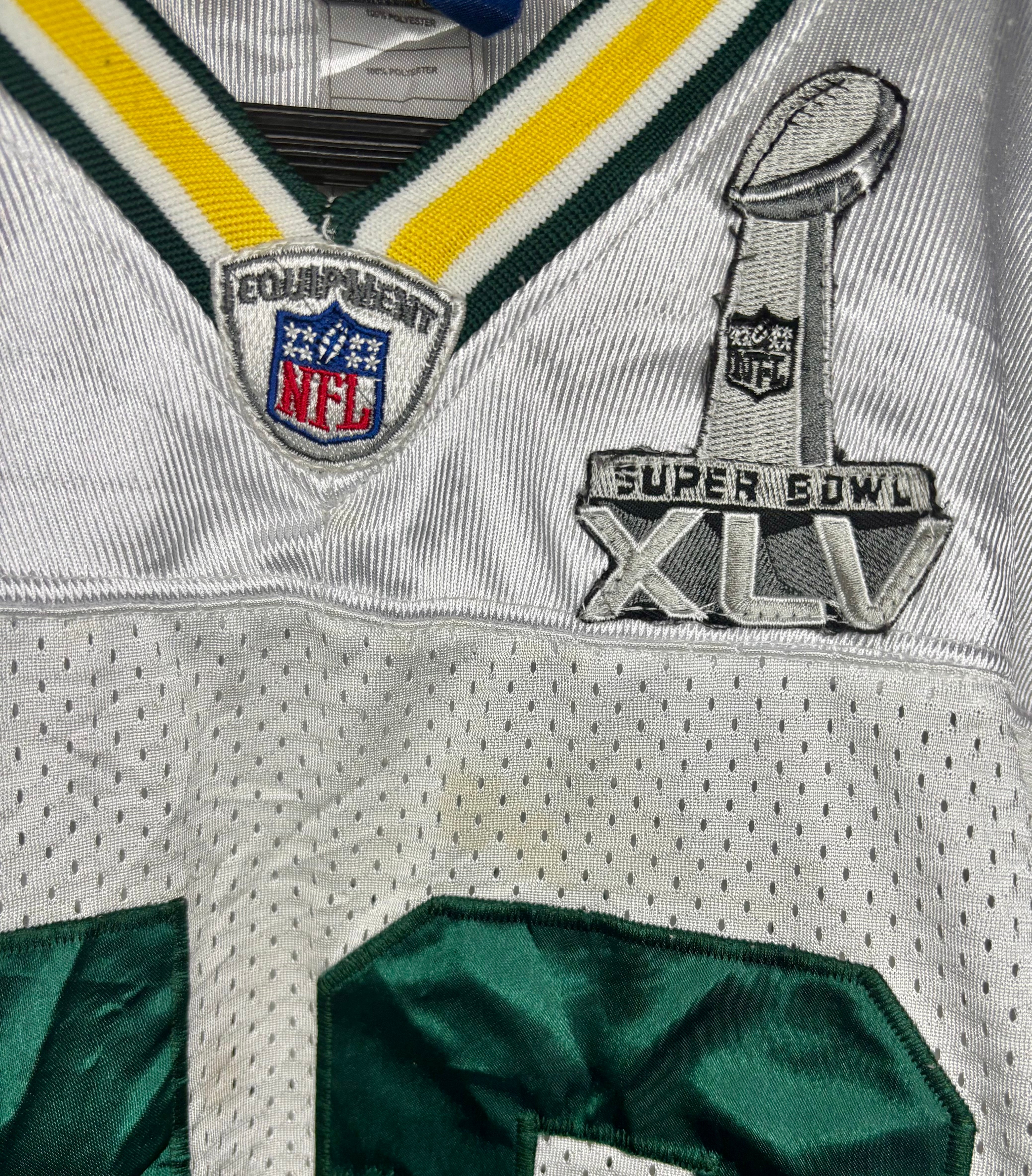 Reebok NFL Green Bay Packers Jersey #12 Aaron Rodgers Weiß Größe XXL