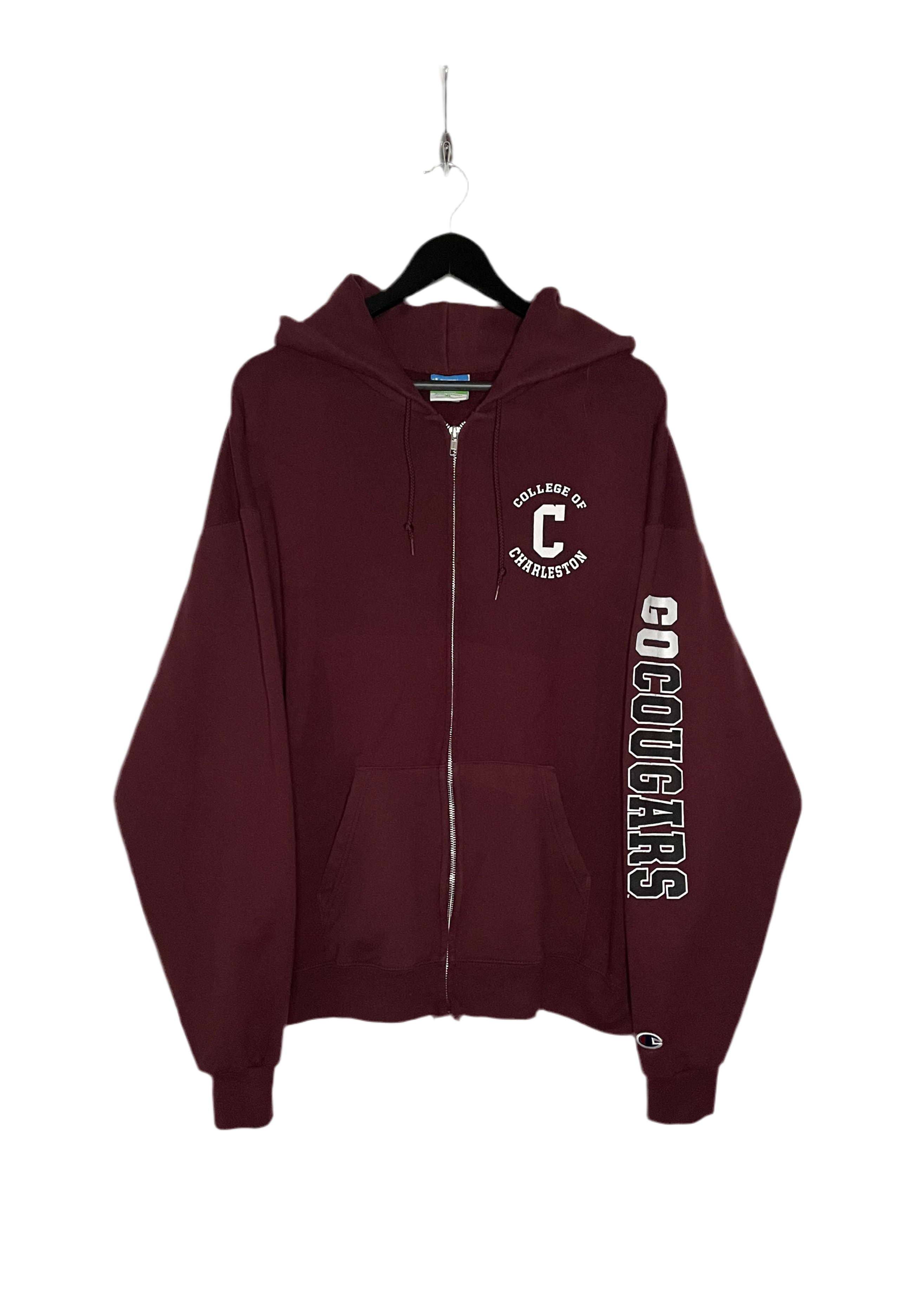 Champion Sweatshirtjacke College of Charleston Rot Größe XL
