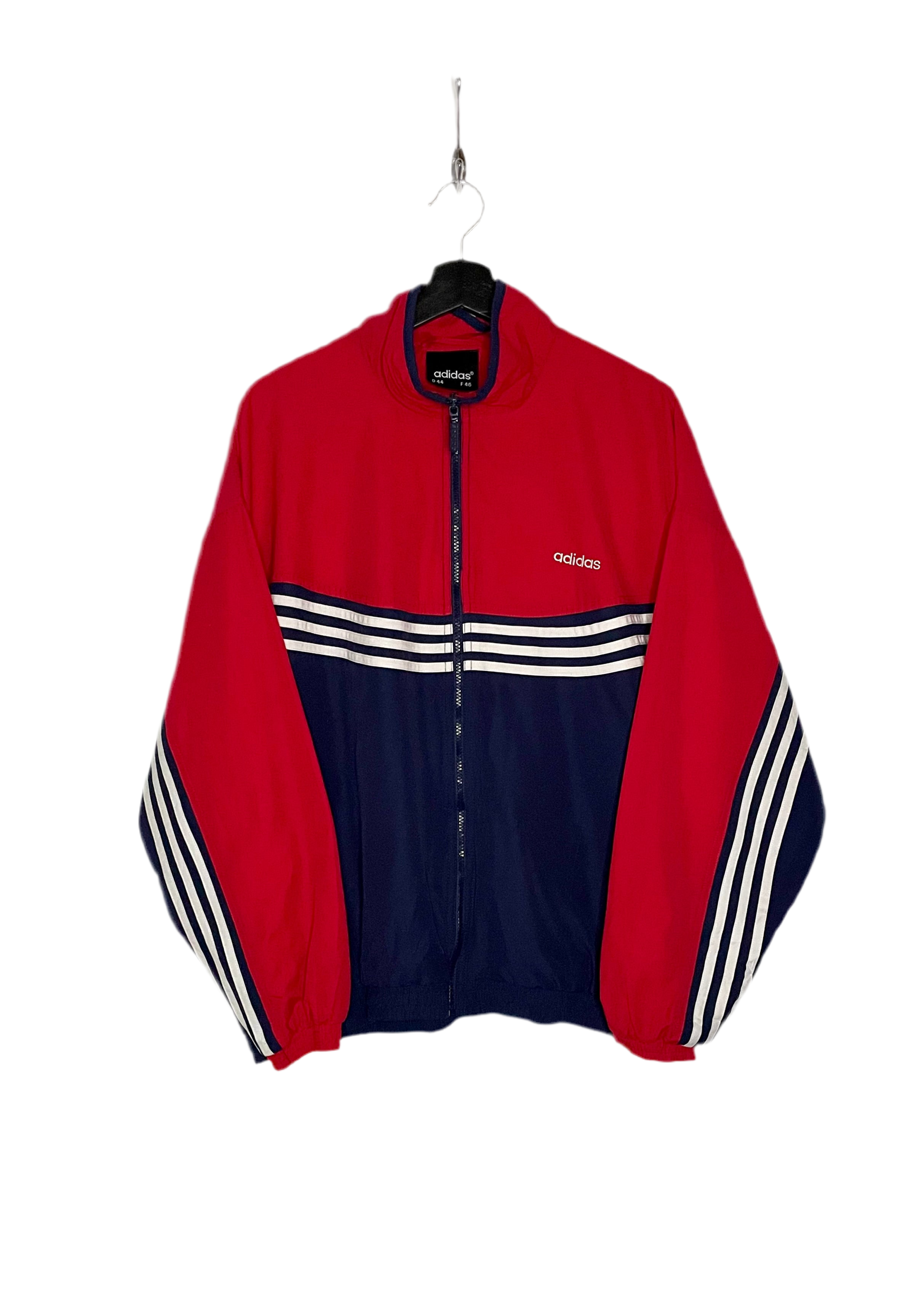 Adidas Vintage Trainingsjacke Rot/Blau Größe L
