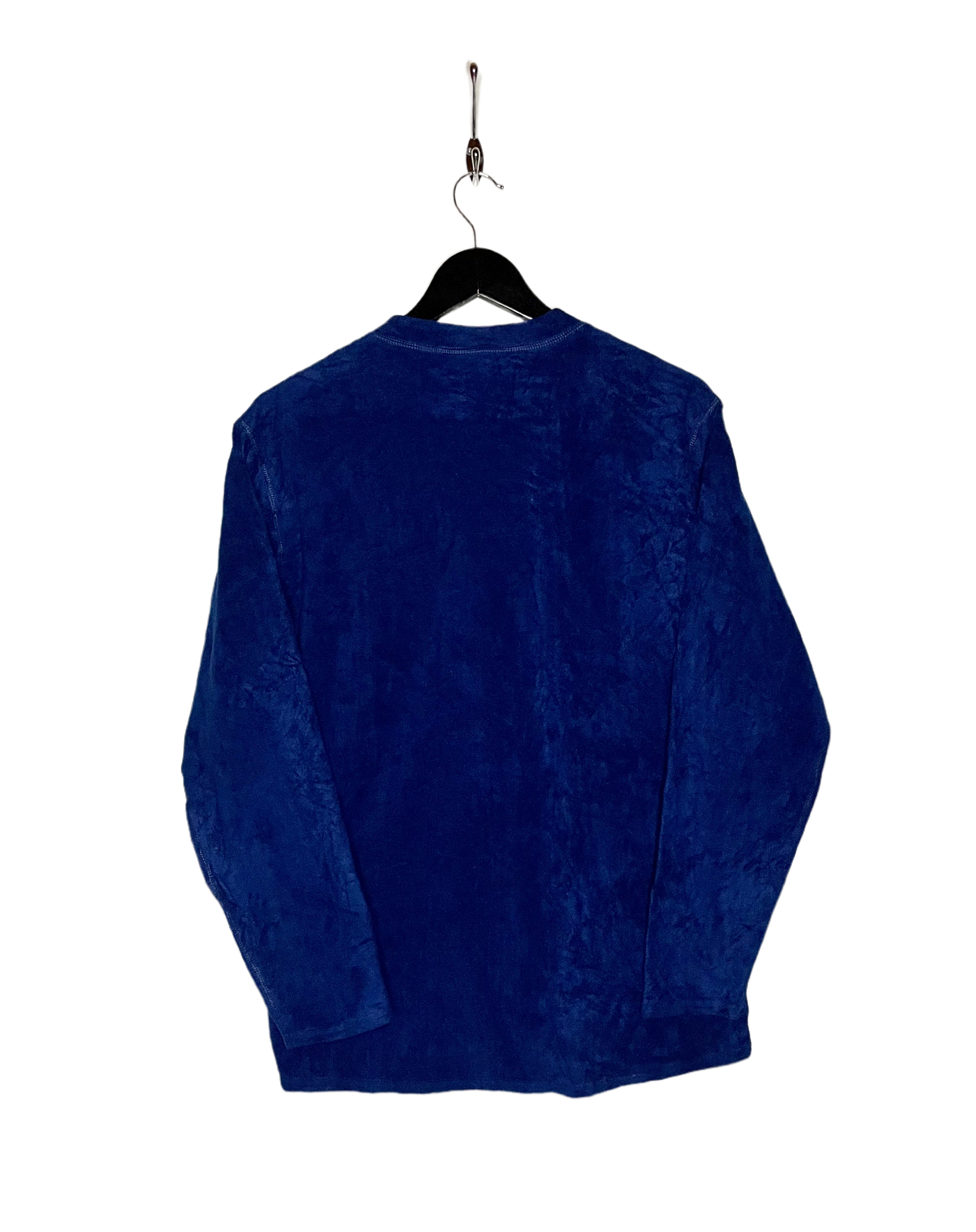 Patagonia fleece sweater with button placket blue size M