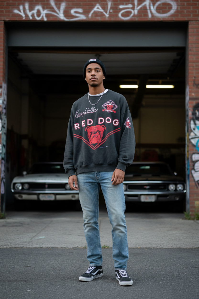 HI Miller Sweater Kenny Wallace Red Dog Racing Nescar Size 2XL