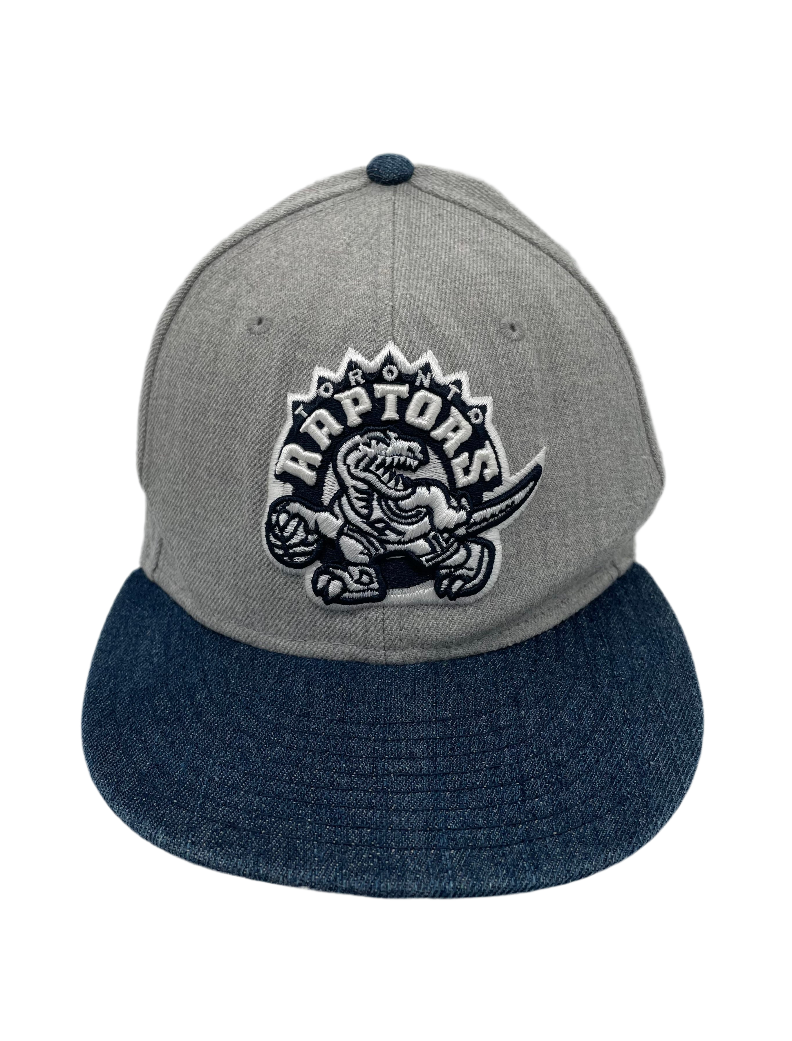 New Era Fittet Cap Toronto Raptors Grau/Blau Größe 7 3/8