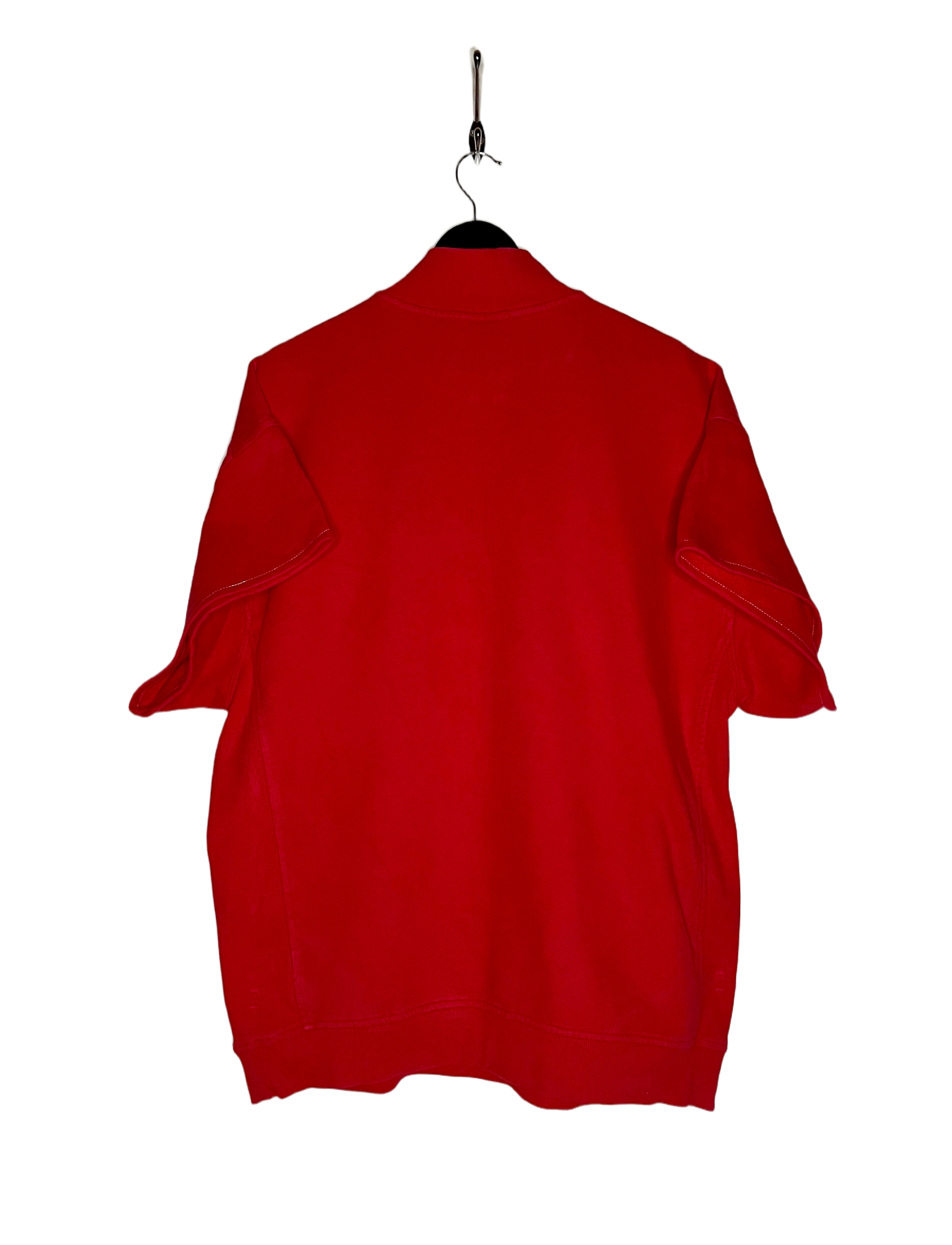Nike kurzarm Q-Zip Shirt Academy of Art University Rot Größe L