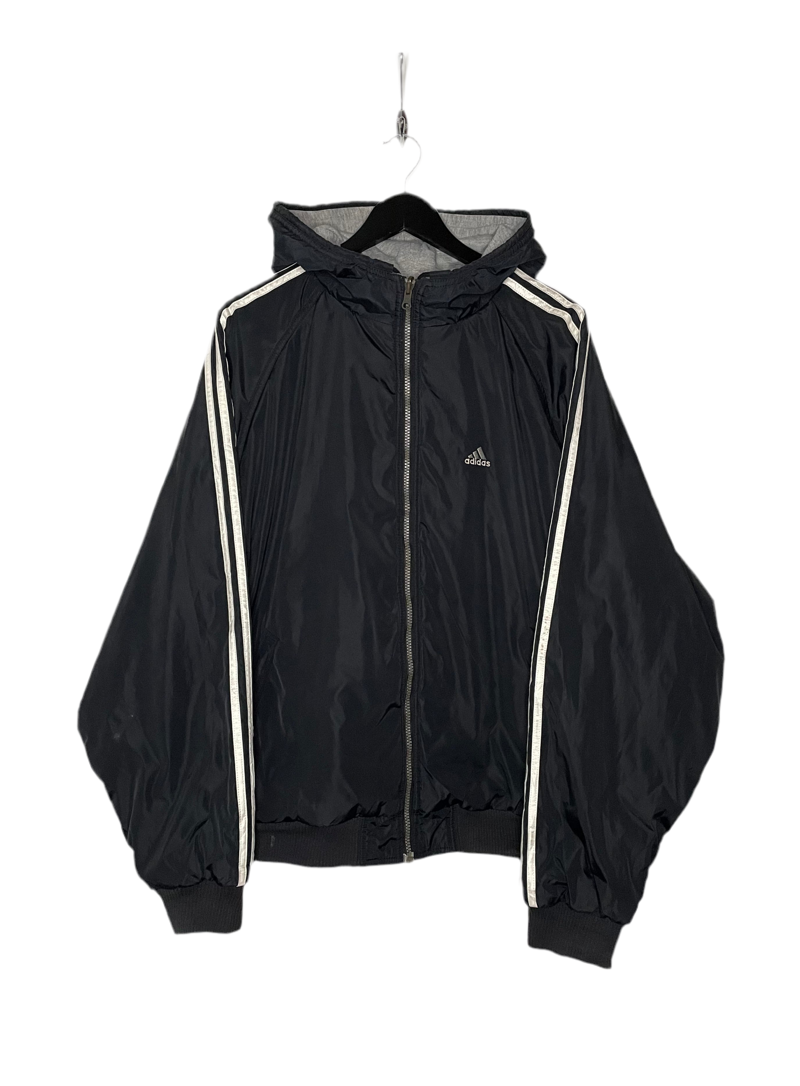 Adidas Vintage Reversible Jacket Schwarz/Grau Größe XL