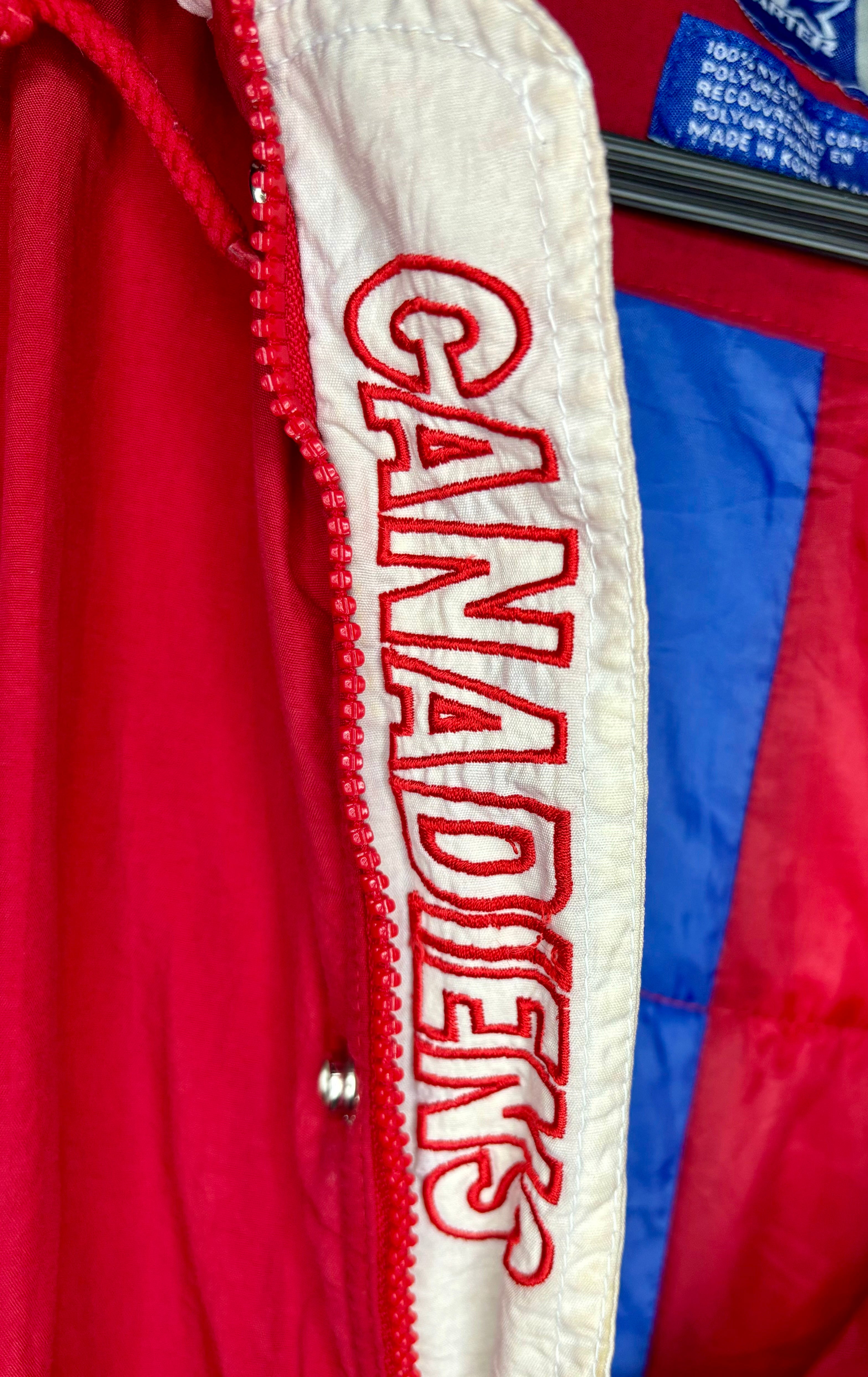Starter NHL Vintage Montreal Canadiens Winterjacke Rot Größe XL