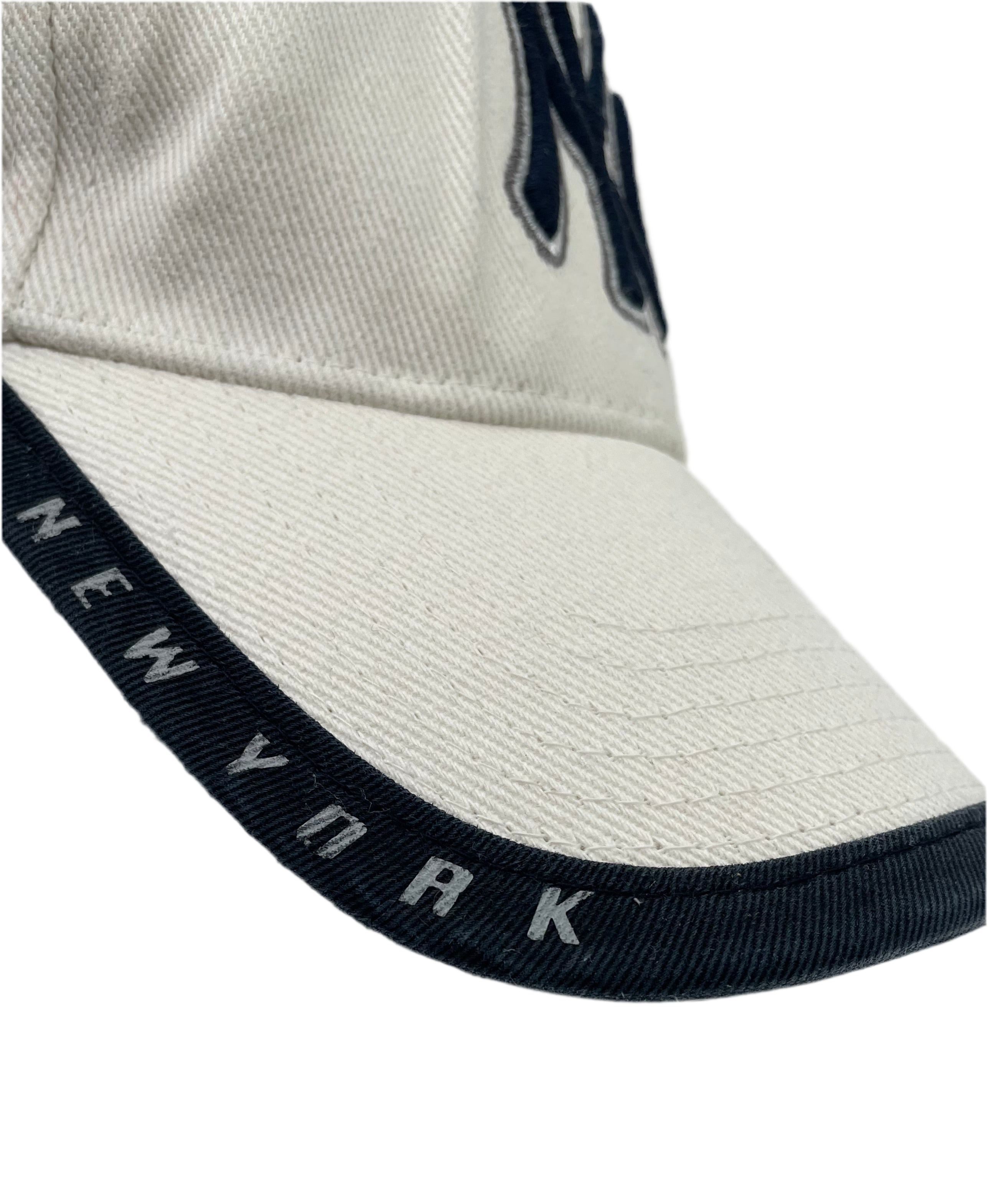 New York Yankees Strapback Weiß/Blau One Size
