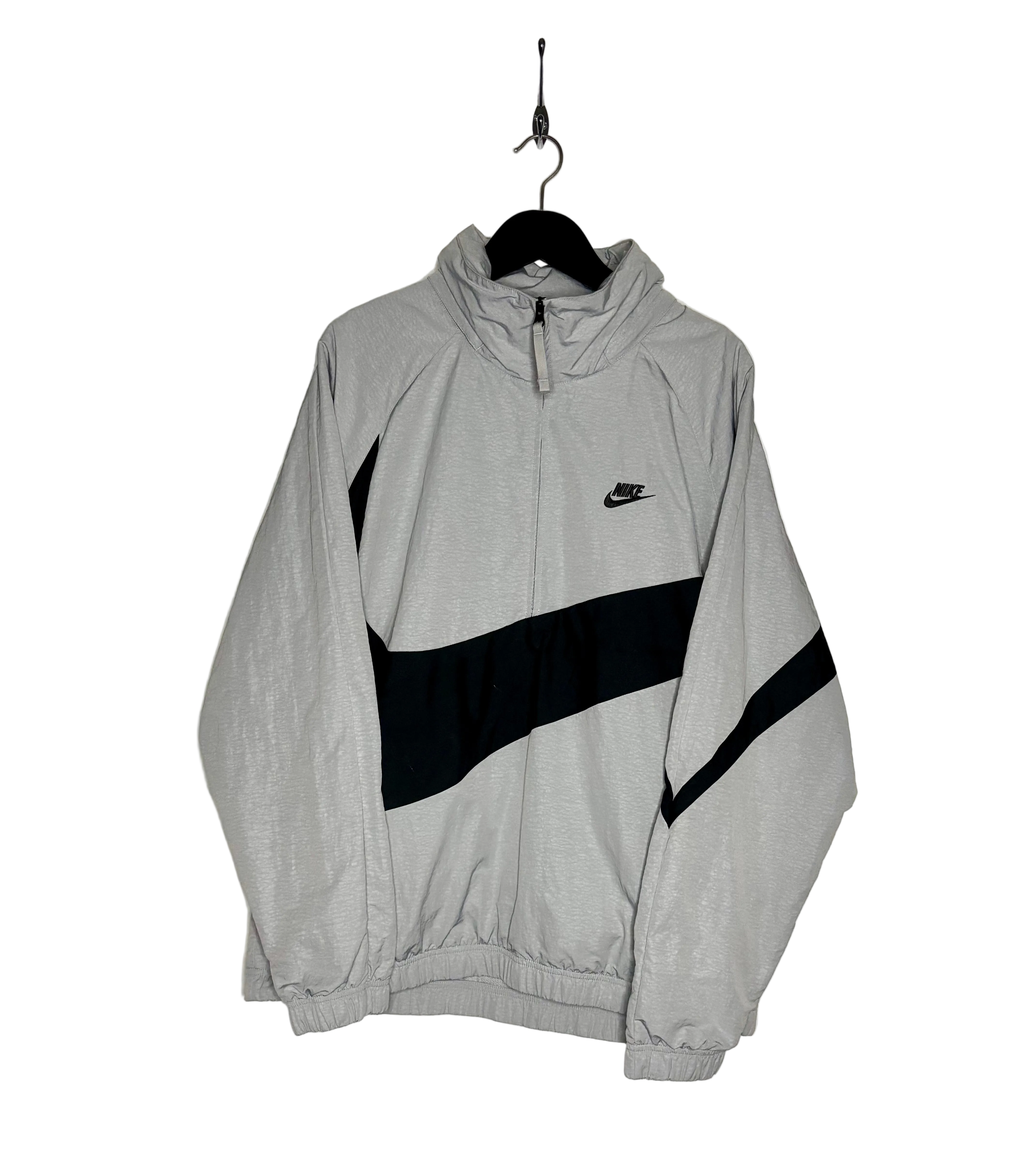 Nike Vintage Windbreaker Jacke Grau Größe L