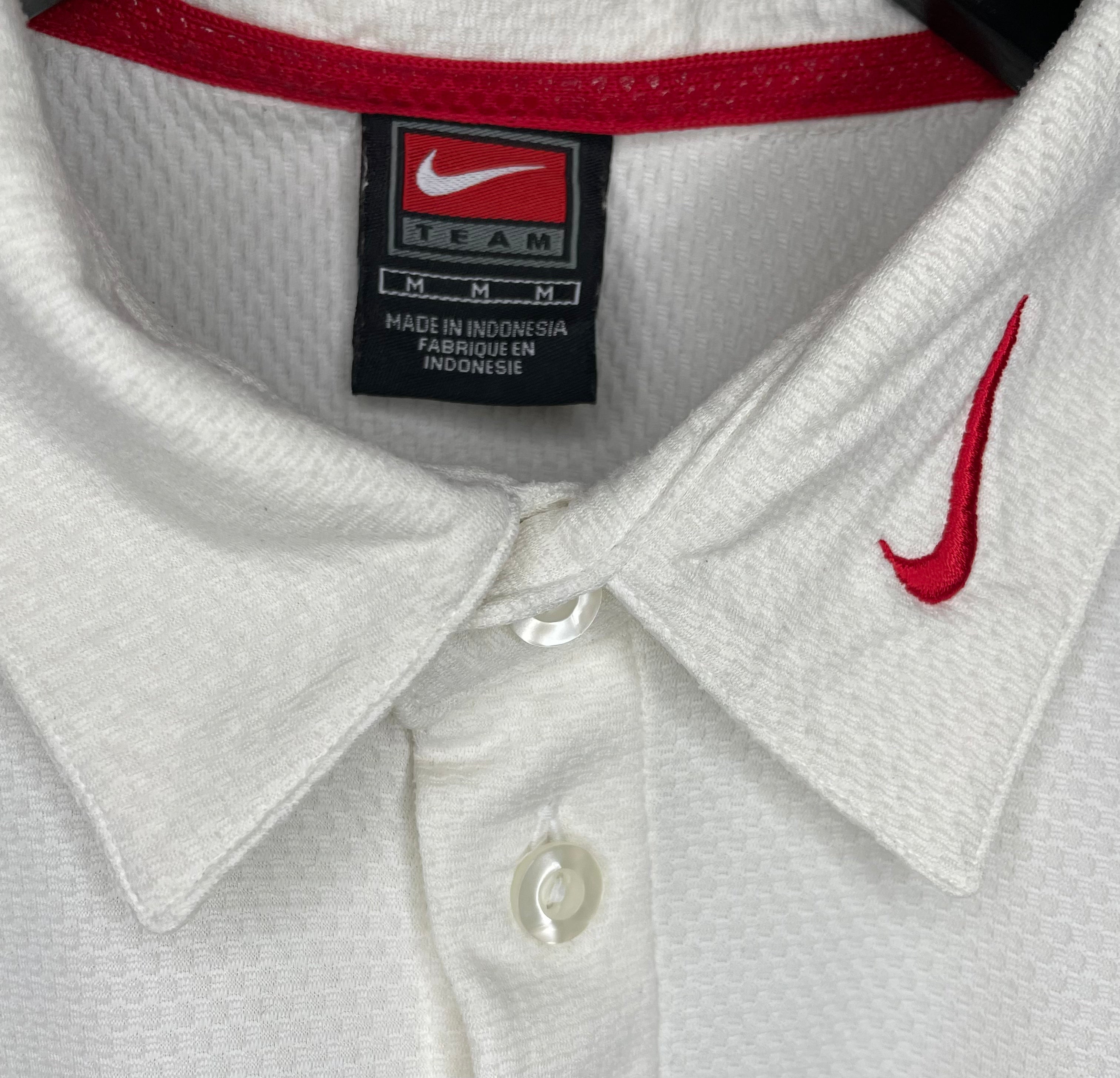 Nike Poloshirt Ohio State Weiß/Rot Größe M
