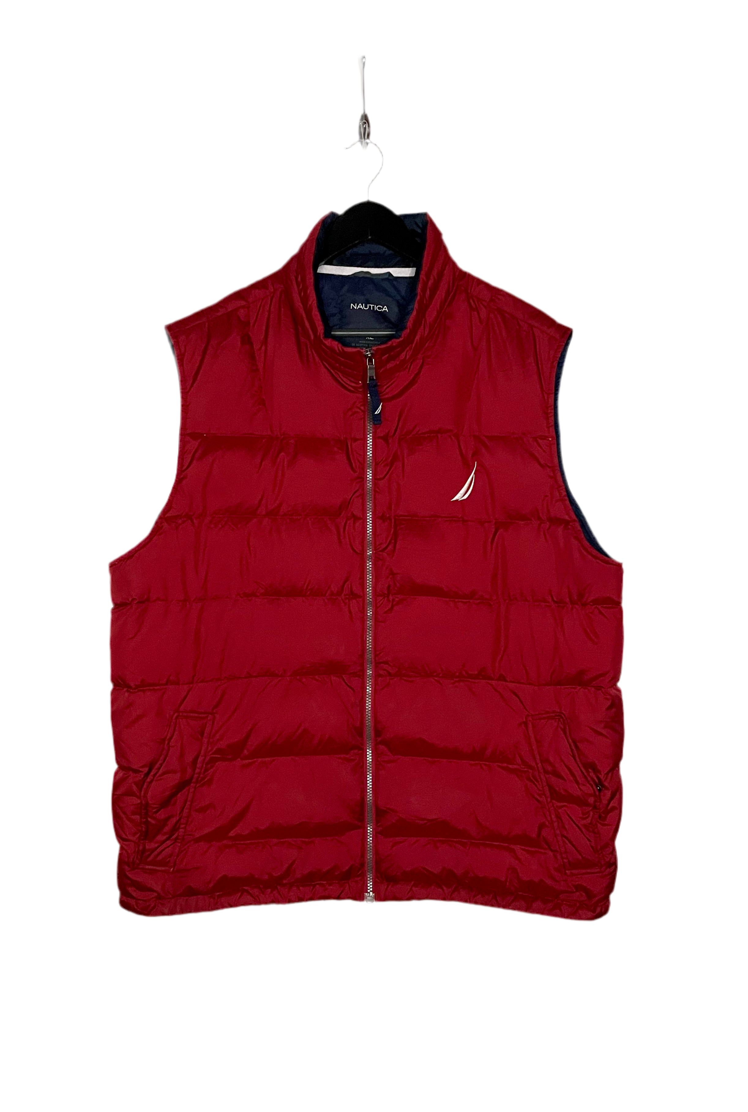 Nautica Vintage Daunenweste Rot Größe XL