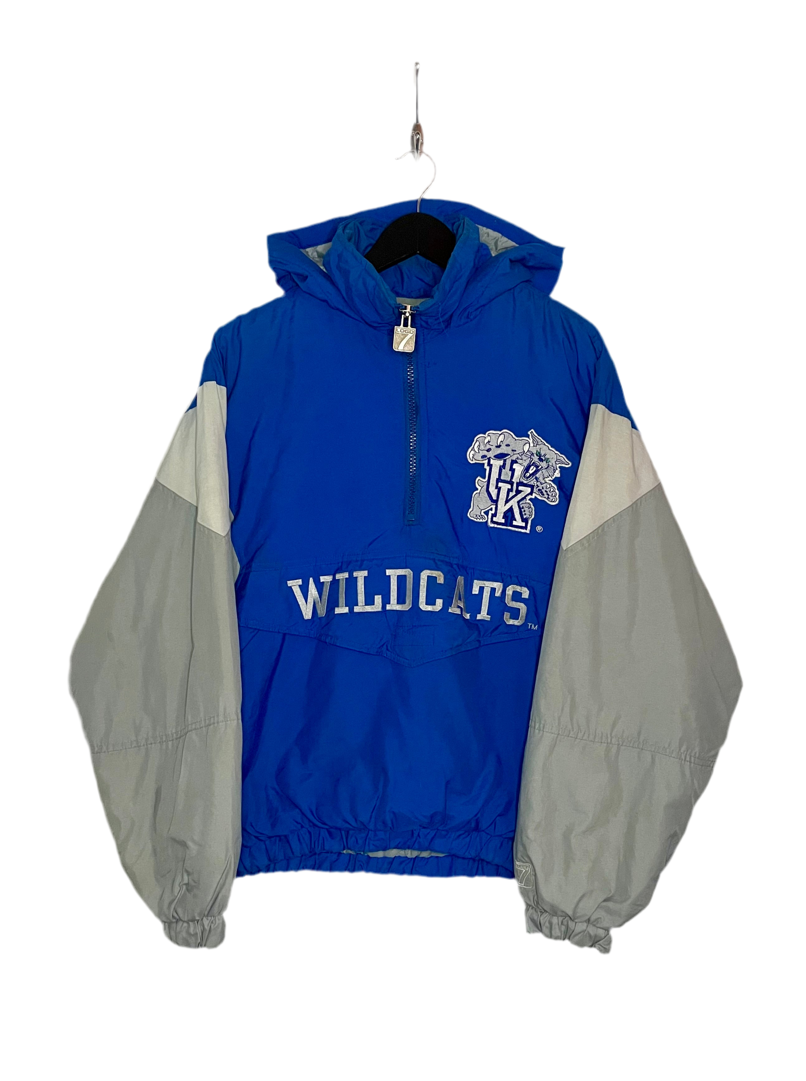Logo 7 Windbreaker Kentucky Wildcats Blau/Grau Größe M