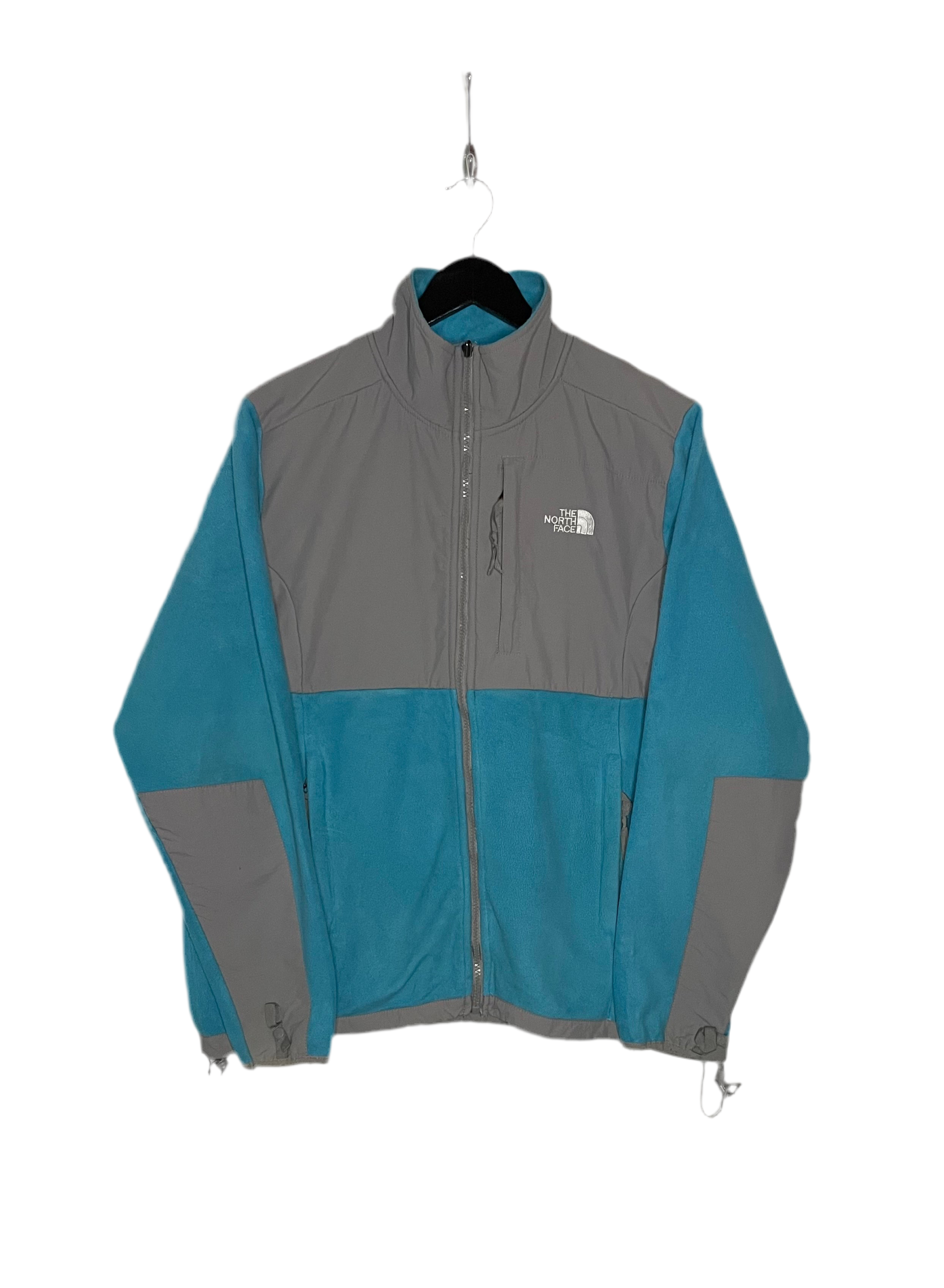 The North Face Fleece Jacke Blau/Grau Größe XL Damen