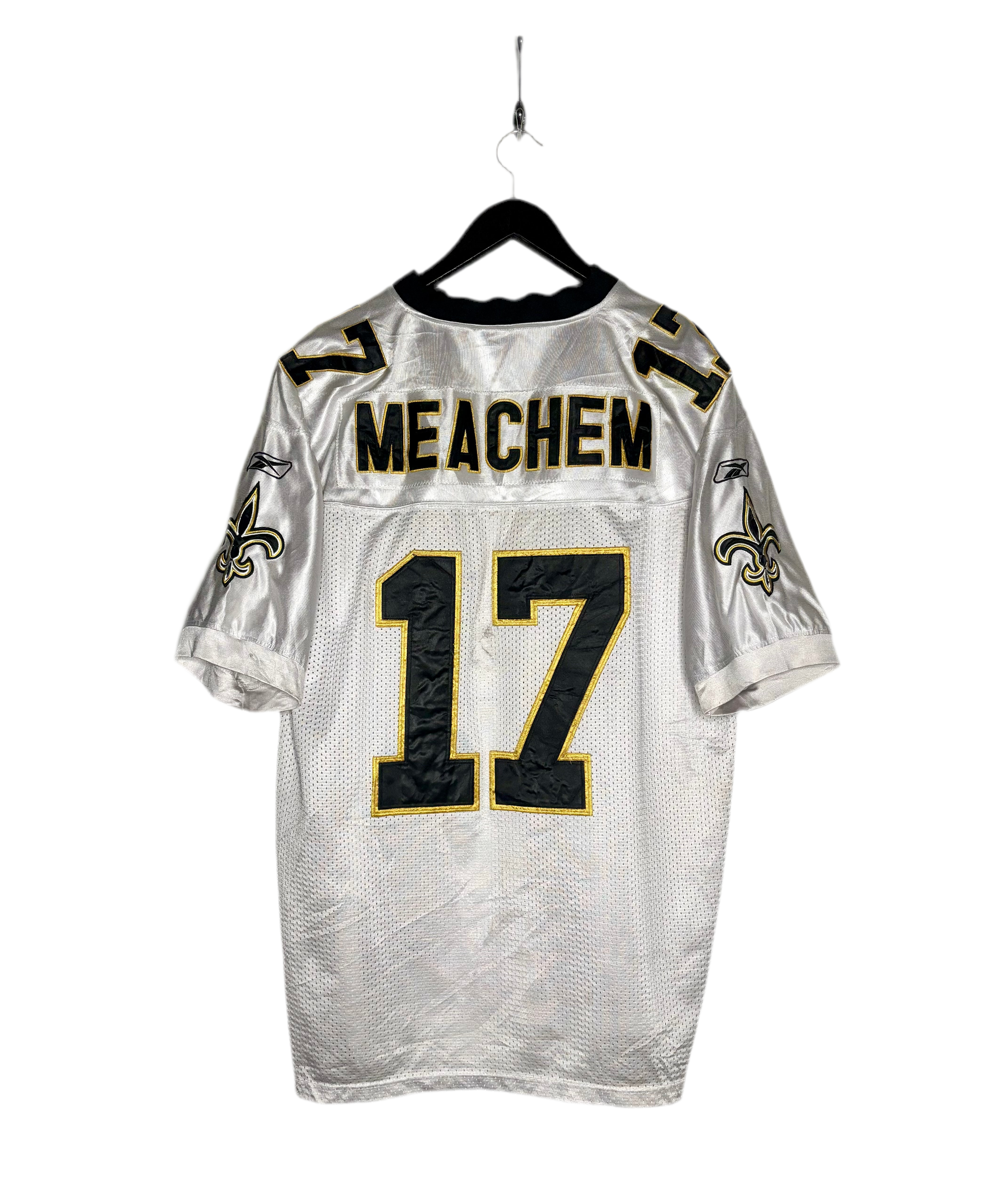 Reebok NFL New Orleans Saints Jersey #17 Robert Meachem Weiß Größe XL