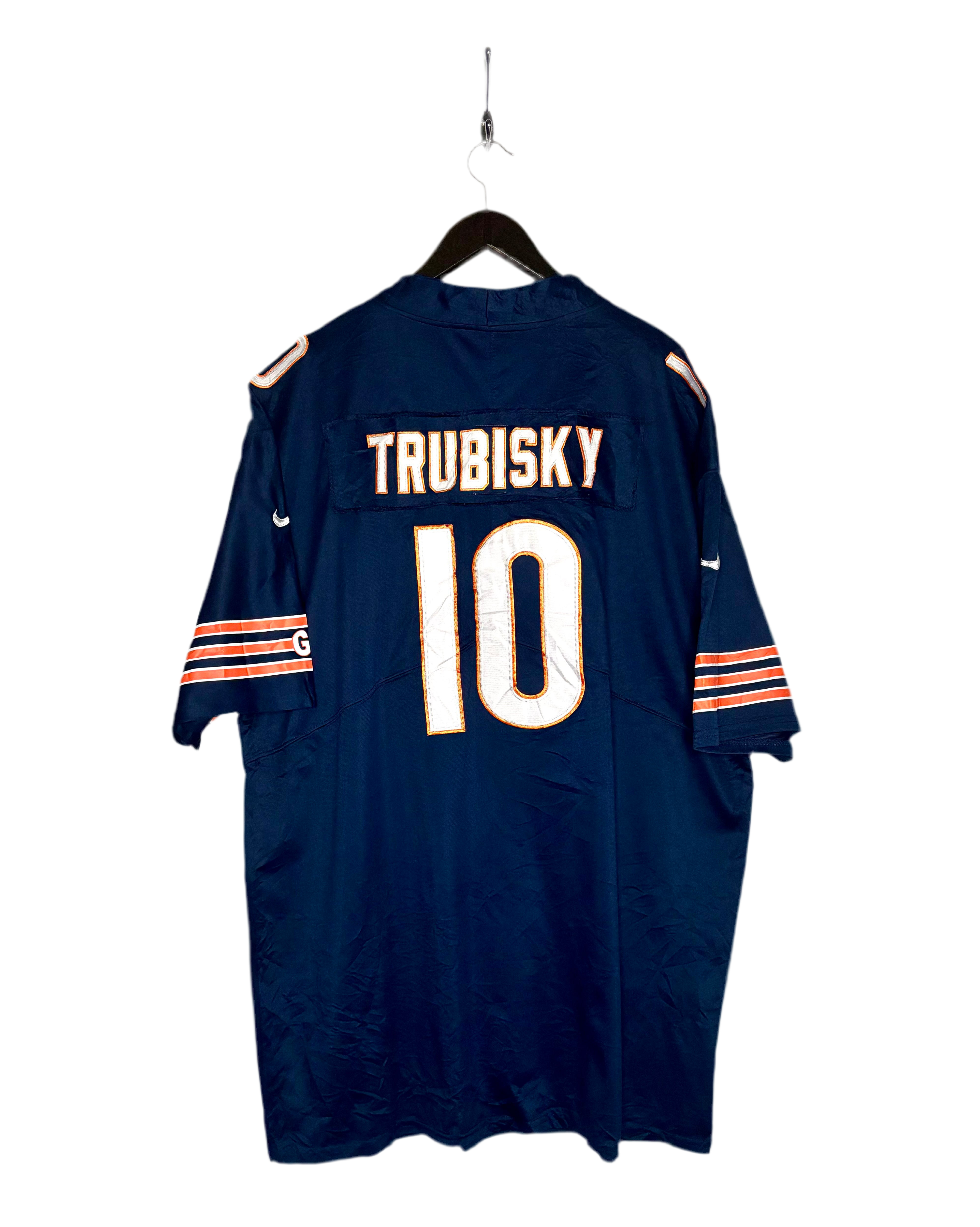 Nike NFL Chicago Bears Jersey #10 Mitchell Trubisky Blau Größe 6XL