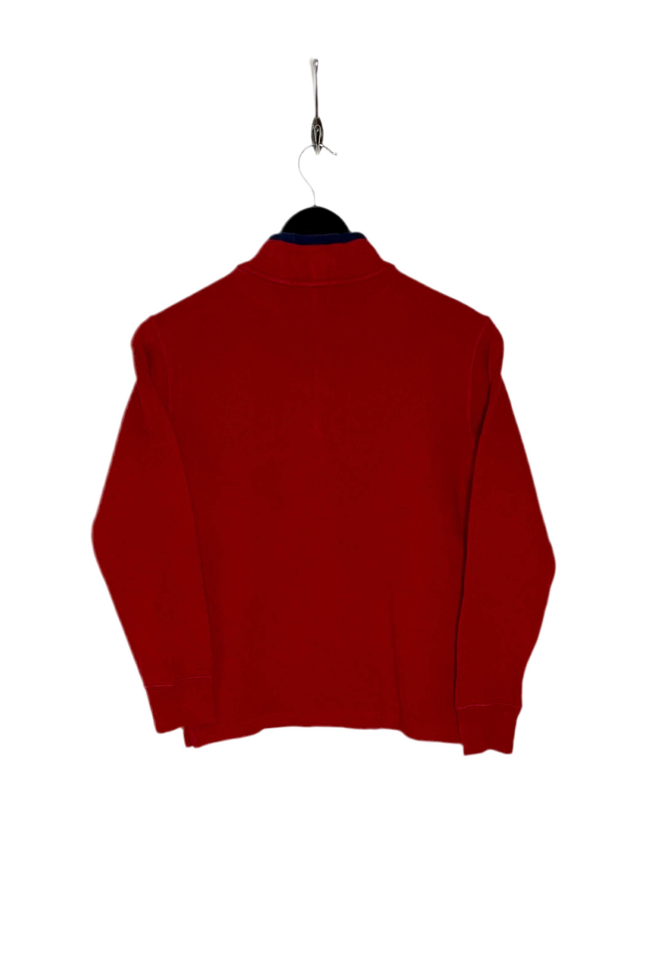Ralph Lauren Vintage Q-Zip Pullover Rot Größe M Kinder