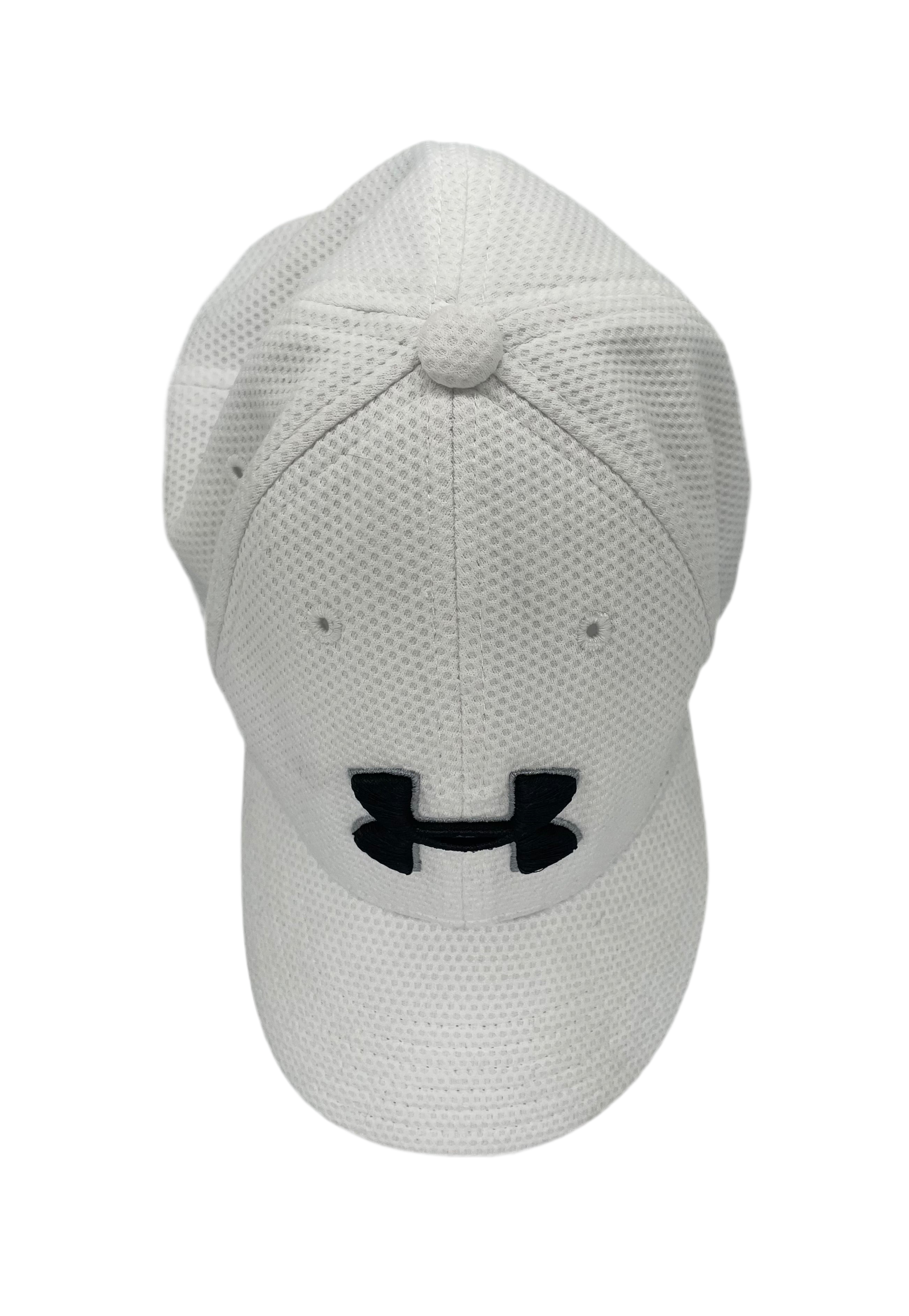 Under Armour Fitted Cap Bestickt Weiß Größe S/M Kinder