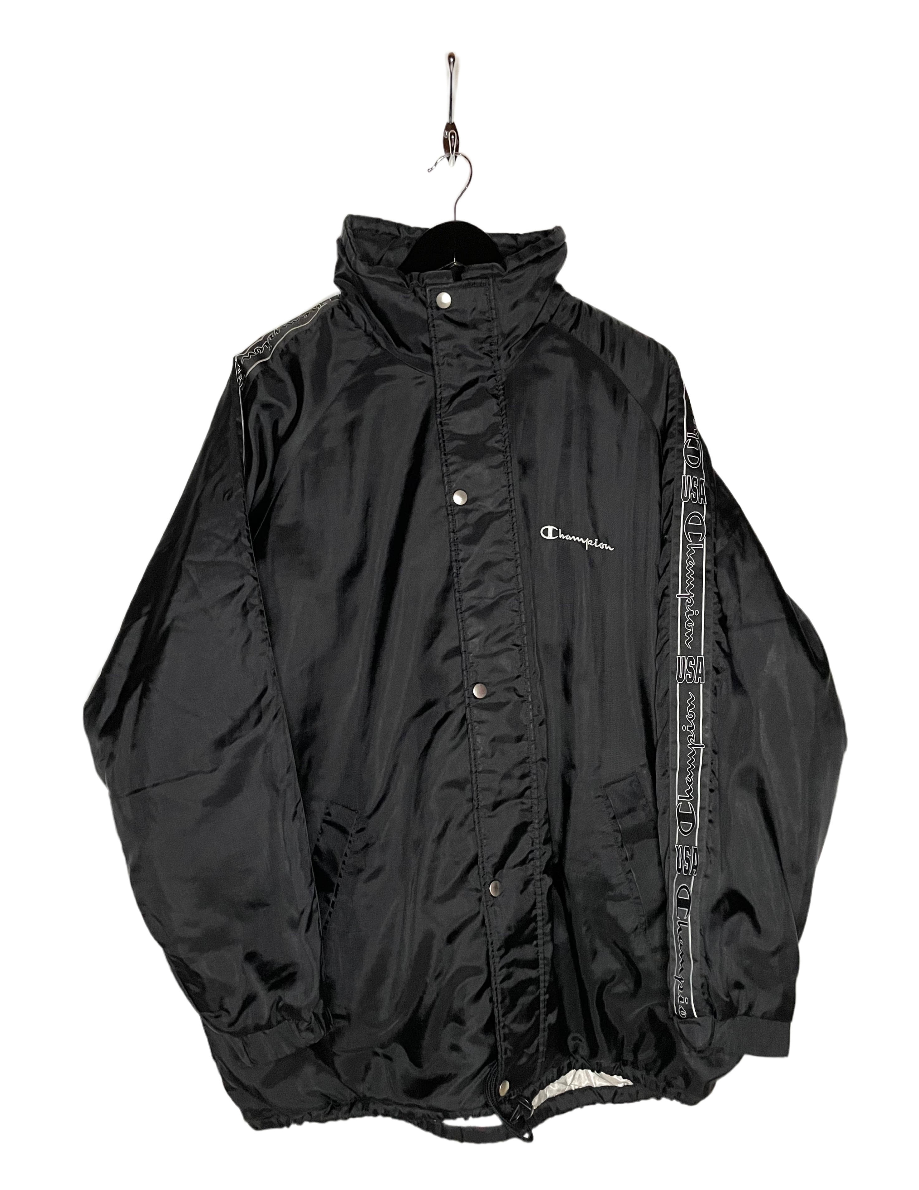 Champion USA Vintage Winter Jacket Black Size XL