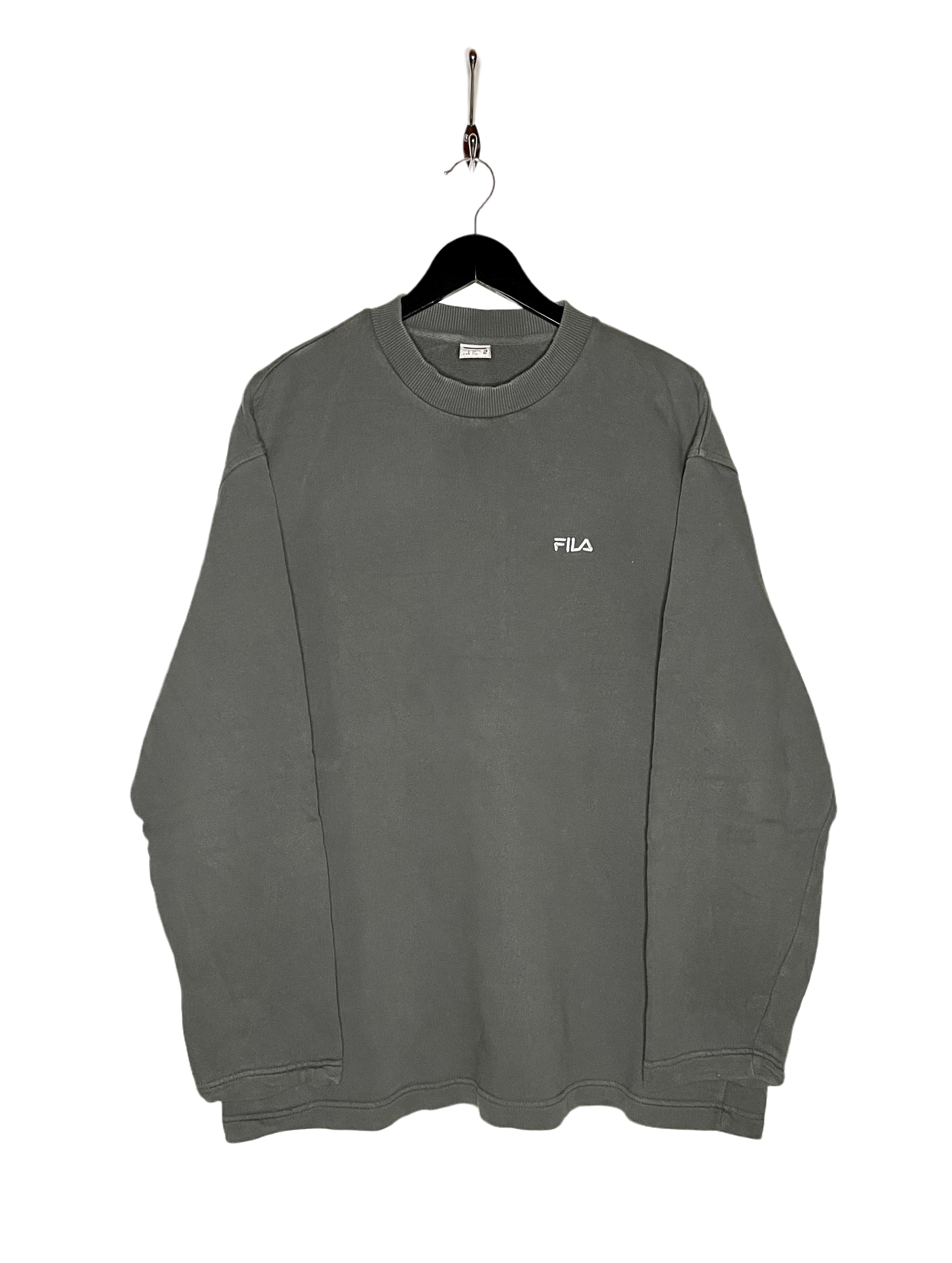 FILA Vintage Basic Sweater Gray Size L