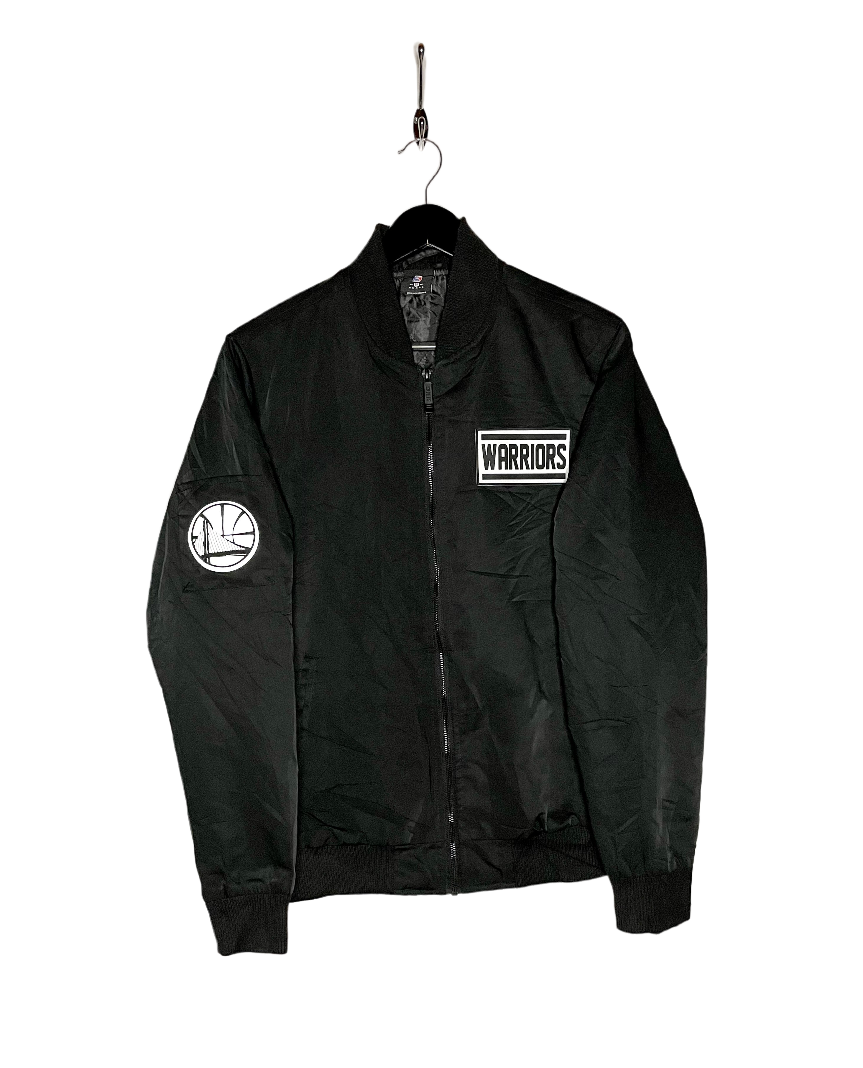 NBA Golden State Warriors Bomber Jacket Black Size S