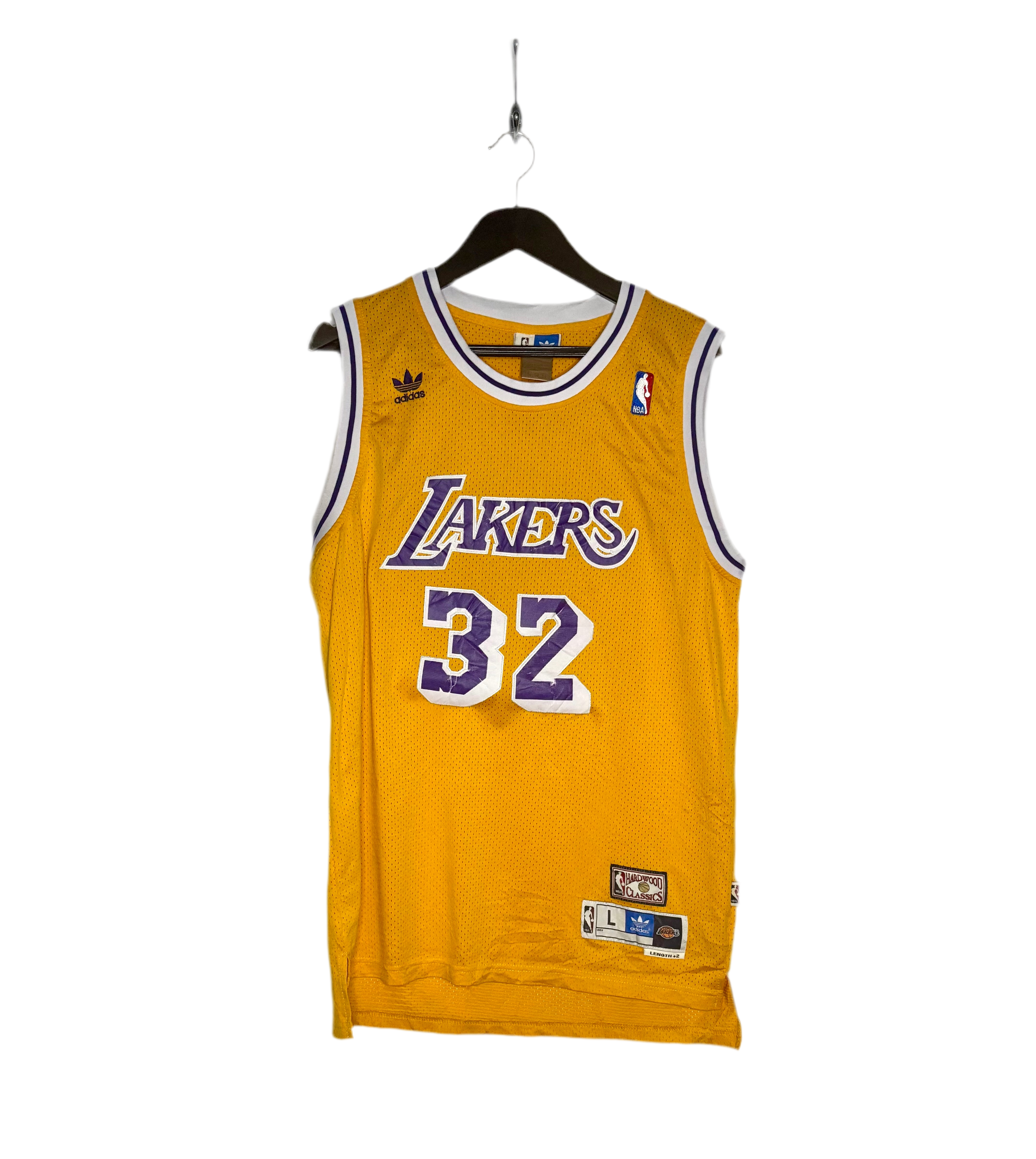 Adidas NBA Vintage LA Lakers Jersey #32 Magic Johnson Gelb Größe L