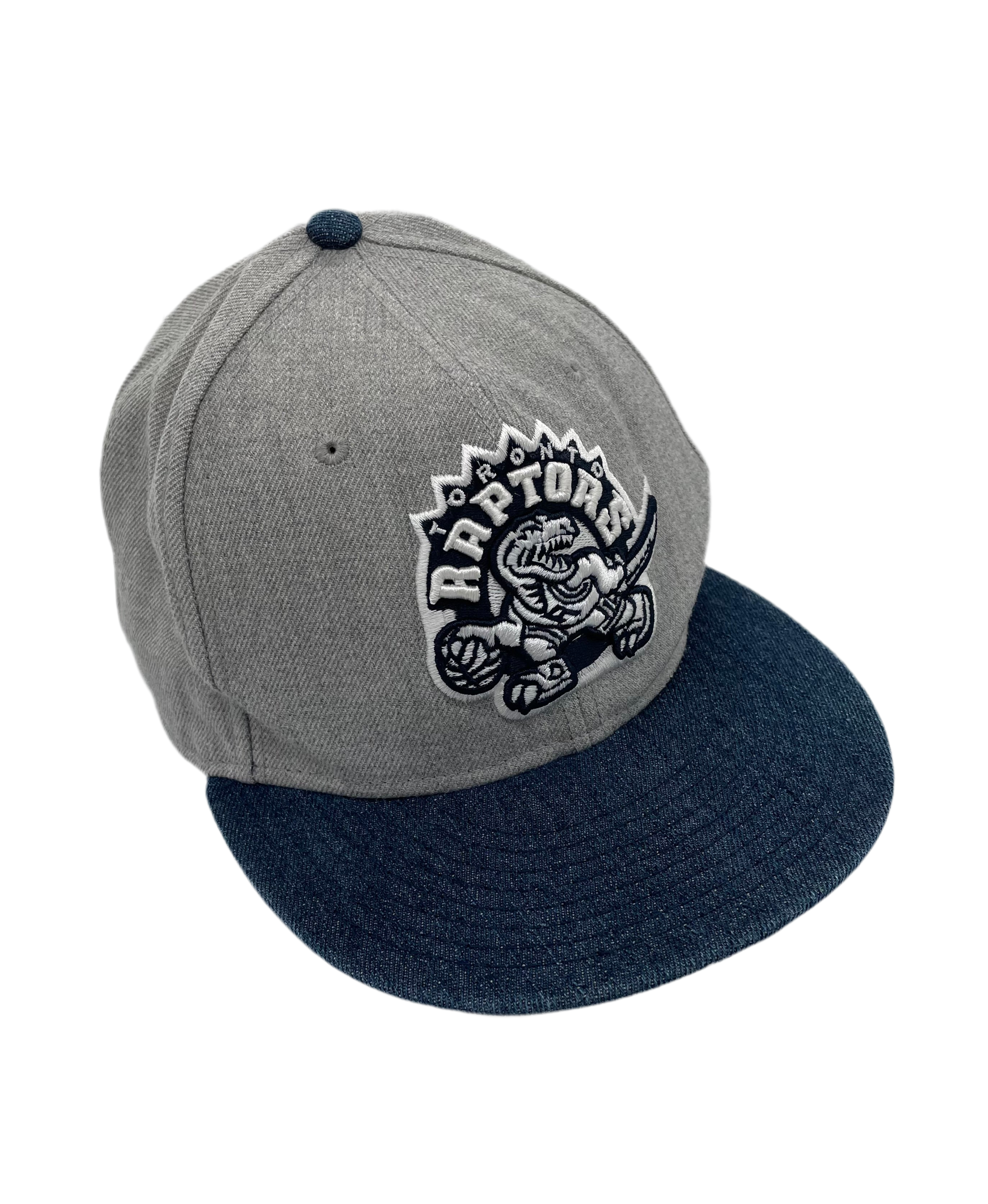 New Era Fittet Cap Toronto Raptors Grau/Blau Größe 7 3/8
