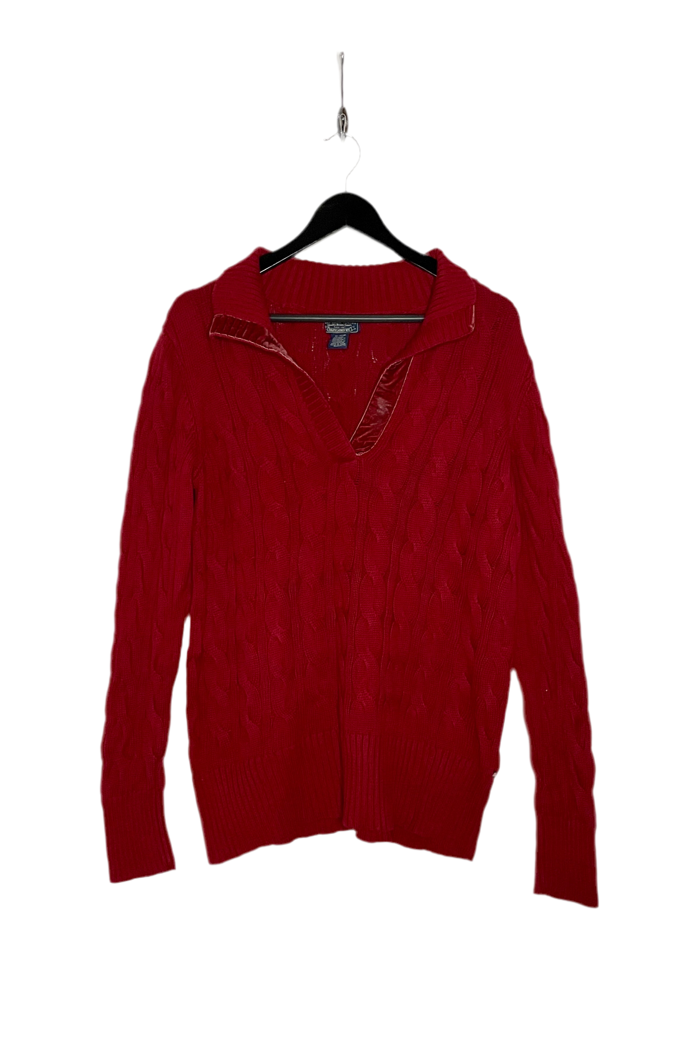 Ralph Lauren Vintage Knit Pullover Rot Größe XL