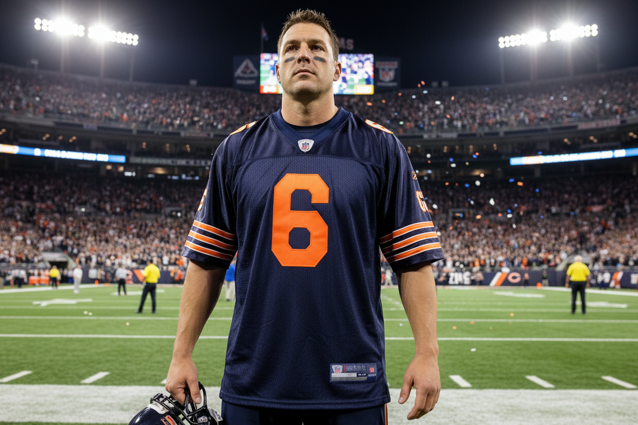 Reebok NFL Vintage Chicago Bears Jersey #6 Jay Cutler Blau Größe XXL