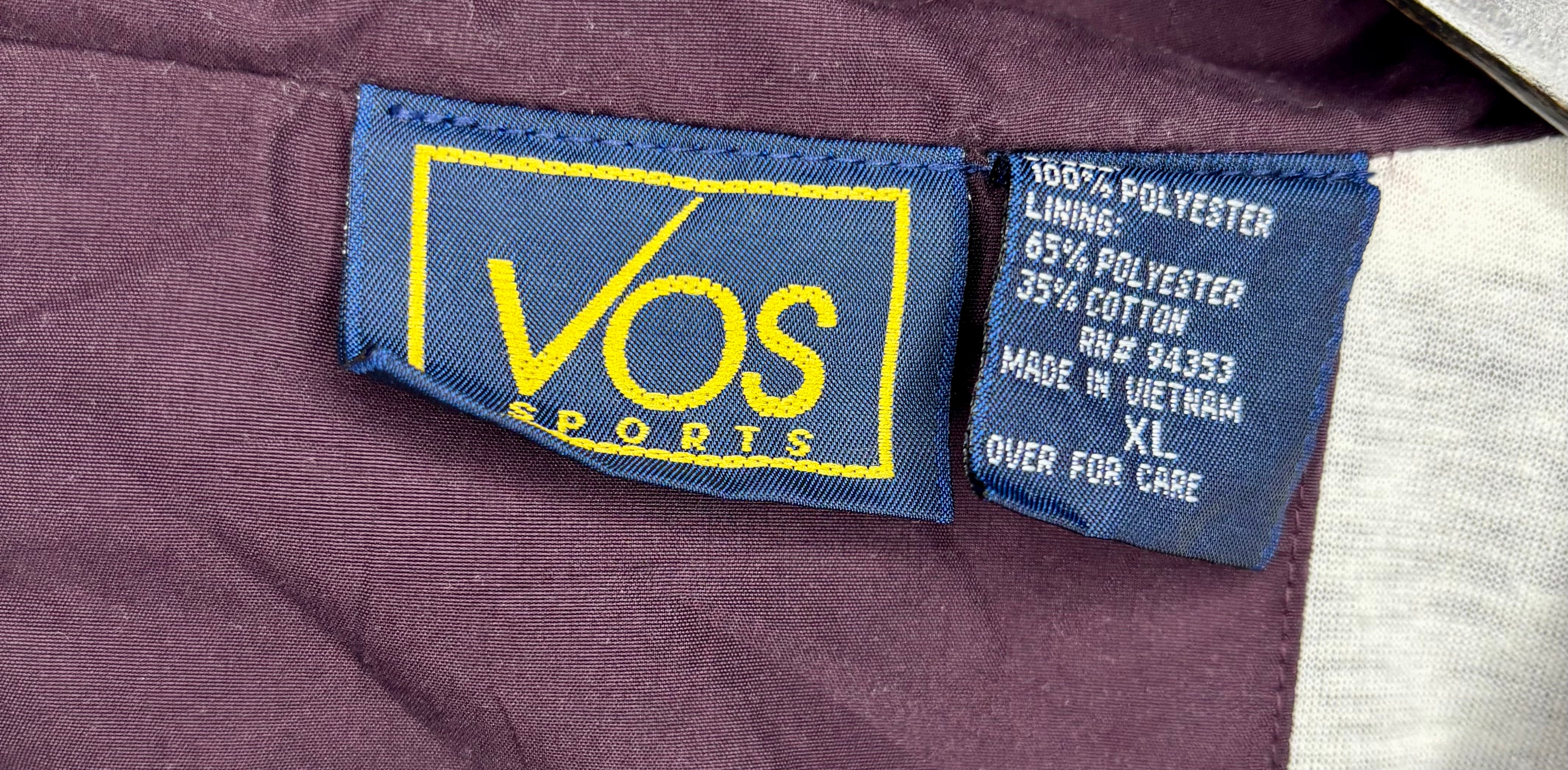Reebok Vintage VOS Sports Track Jacket Schwarz/Weiß Größe XL